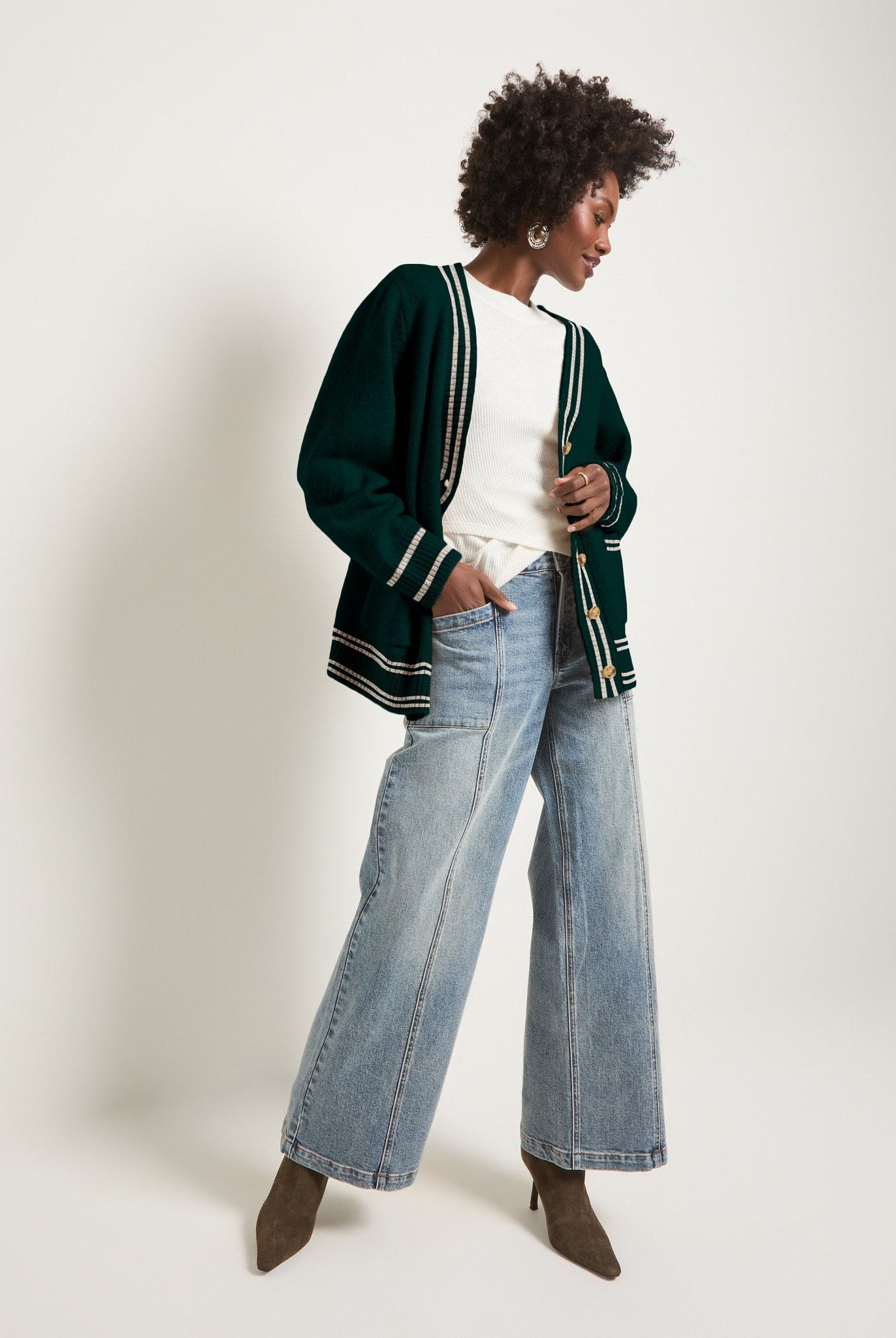 Heather Pinecrest $|& SEAS Island Cardigan - UGC On Fig