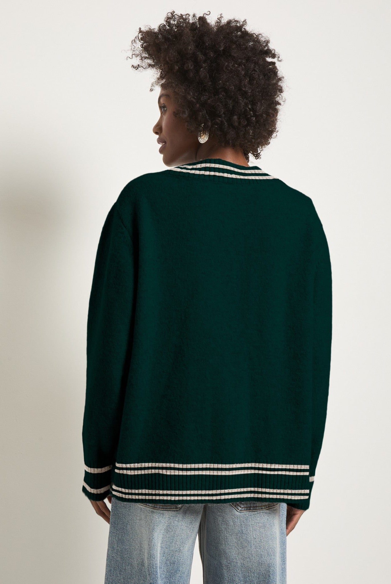 Heather Pinecrest $|& SEAS Island Cardigan - SOF Back