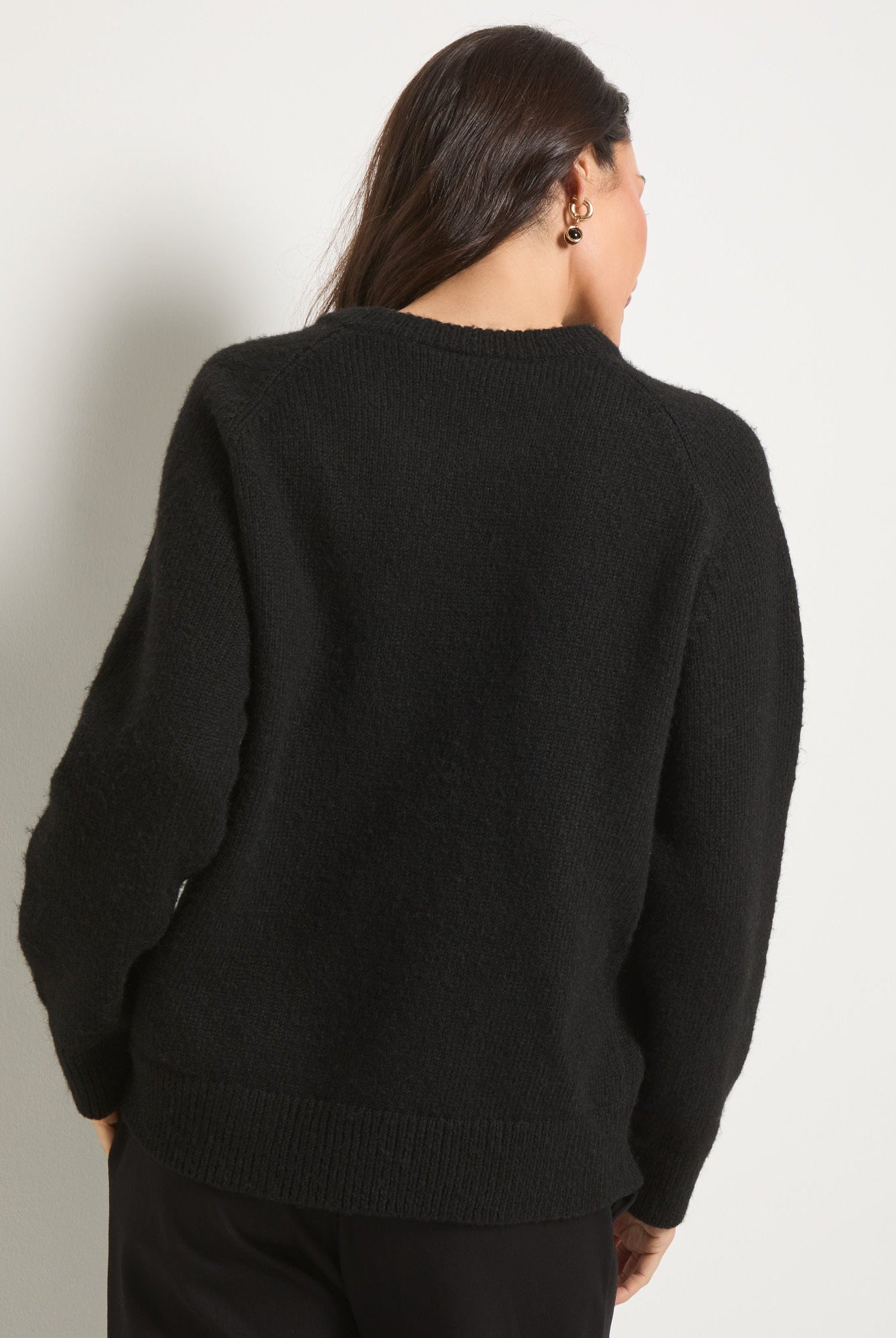 Black $|& SEAS Love Sweater - SOF Back