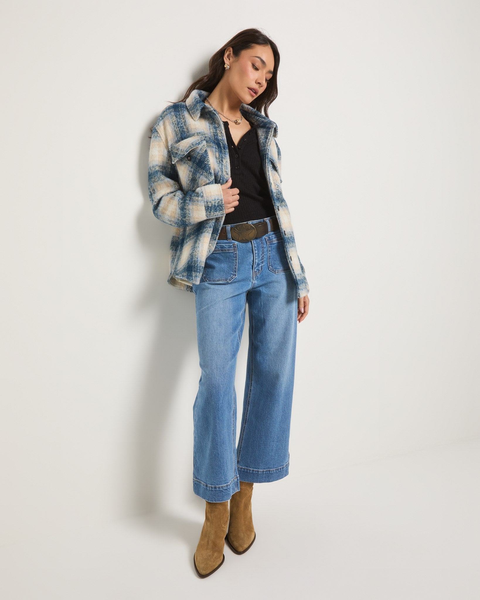 Pacific $|& SEAS Caroline Cropped Wide Leg Jean - UGC On Fig