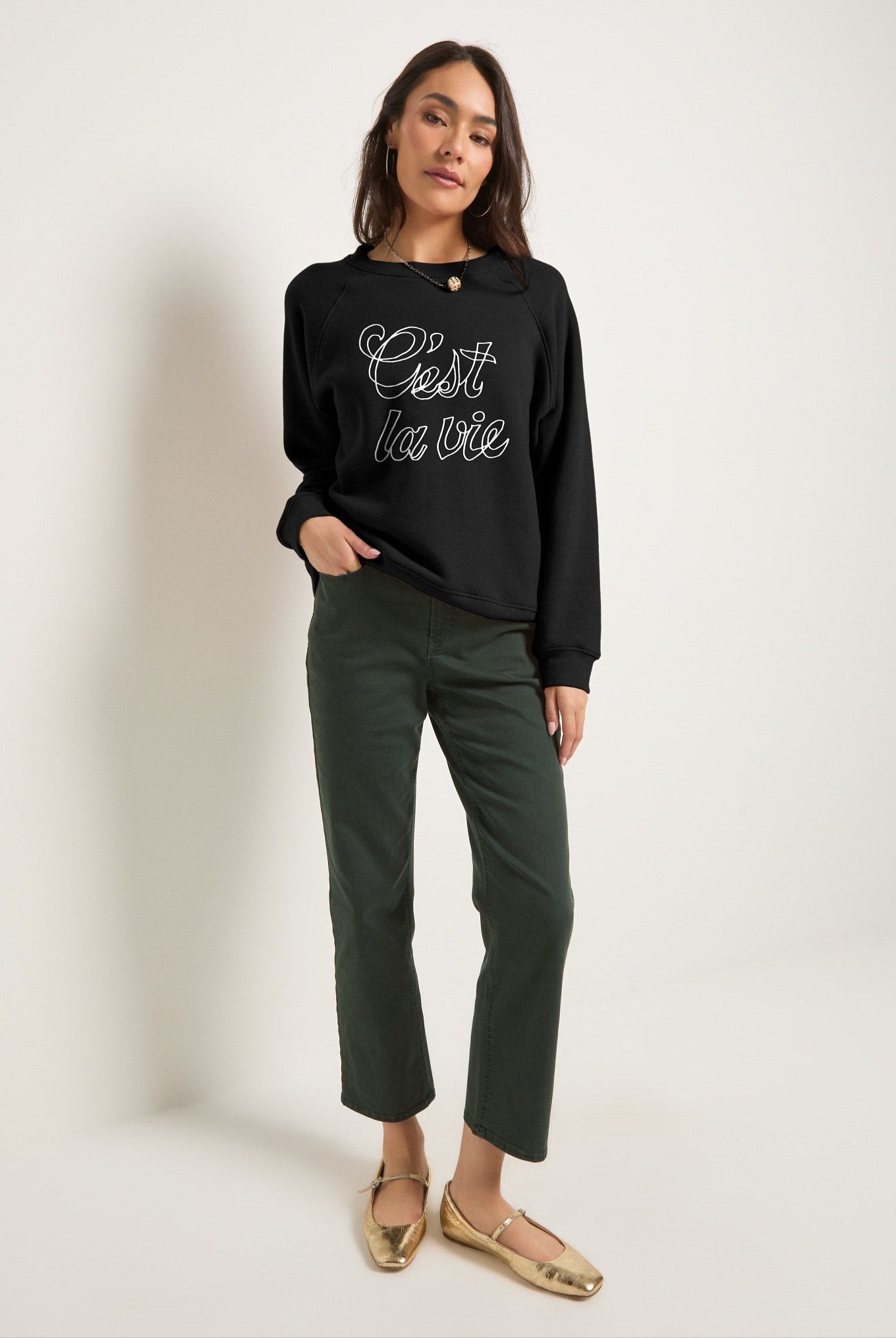 Pinecrest $|& SEAS Bray Straight Leg Twill Pant - UGC On Fig