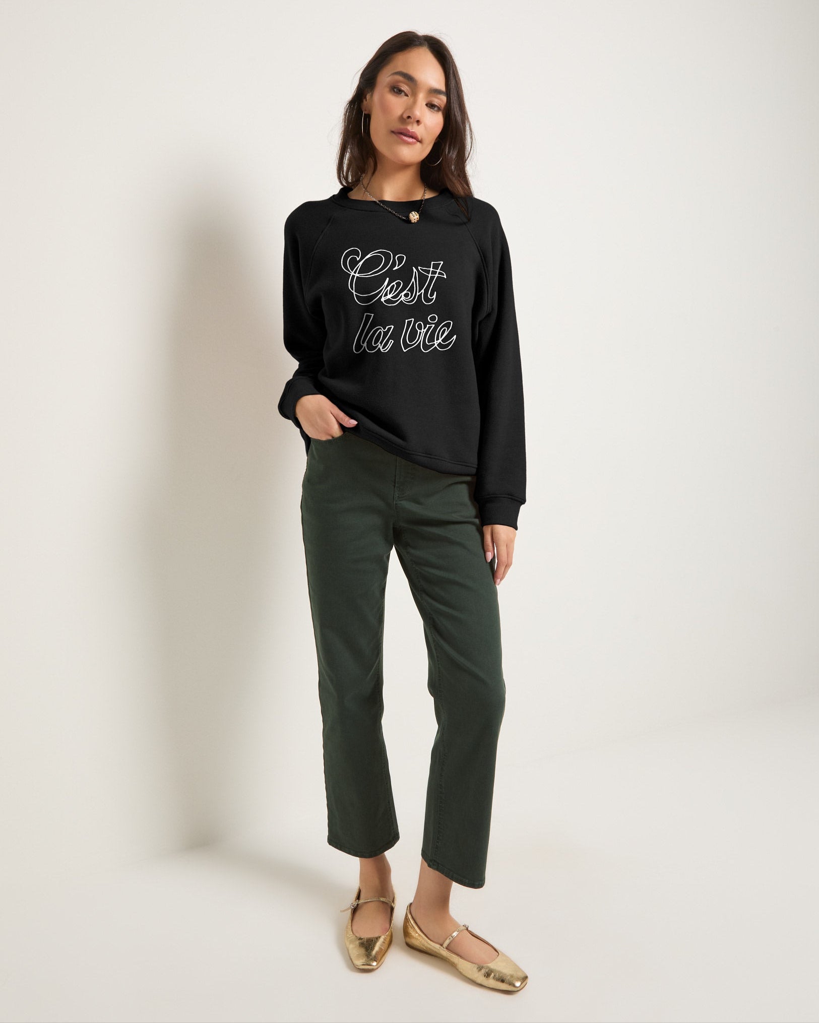 Pinecrest $|& SEAS Bray Straight Leg Twill Pant - UGC On Fig