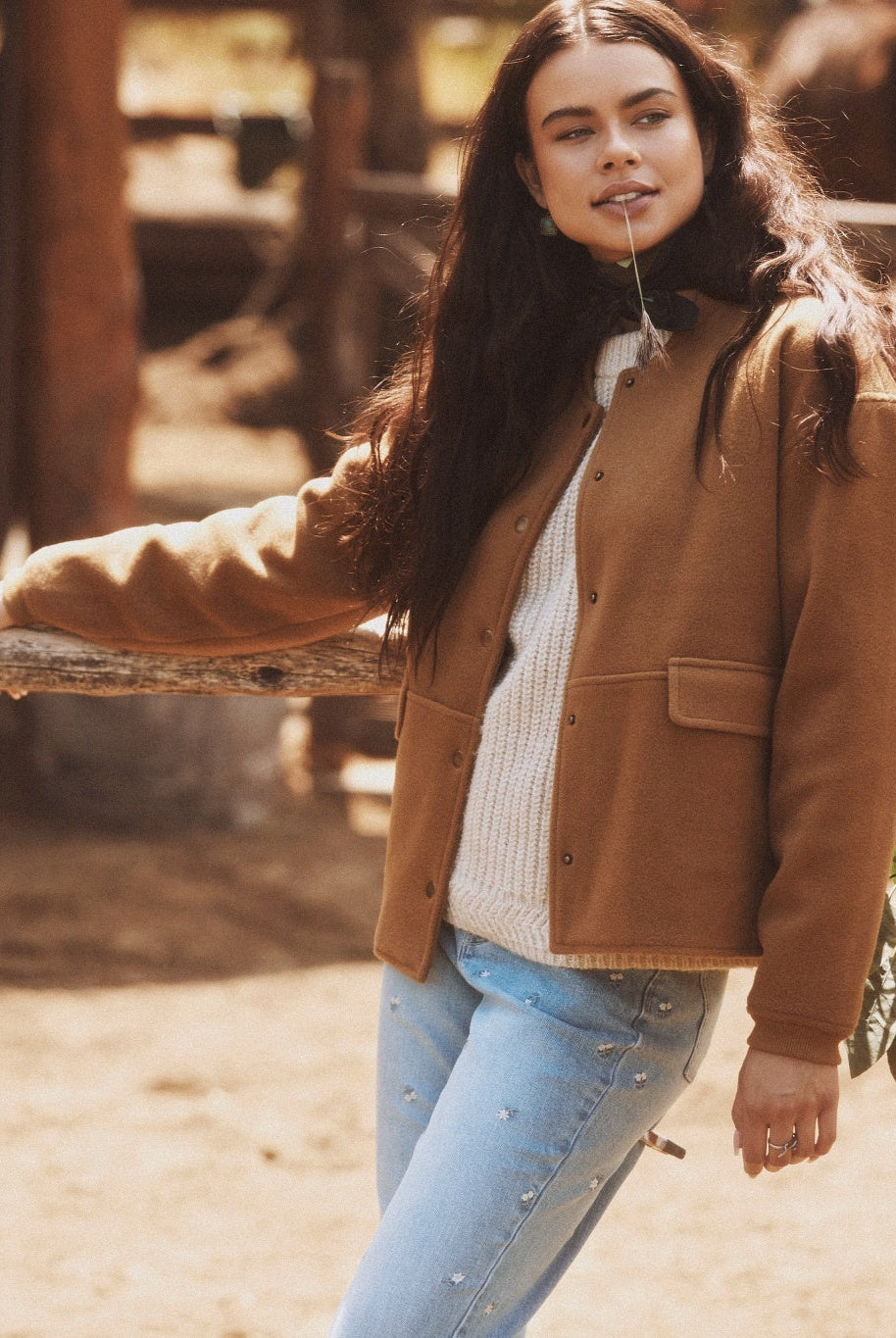 Carmel $|& SEAS Baja Wool Blend Jacket - SOF Side