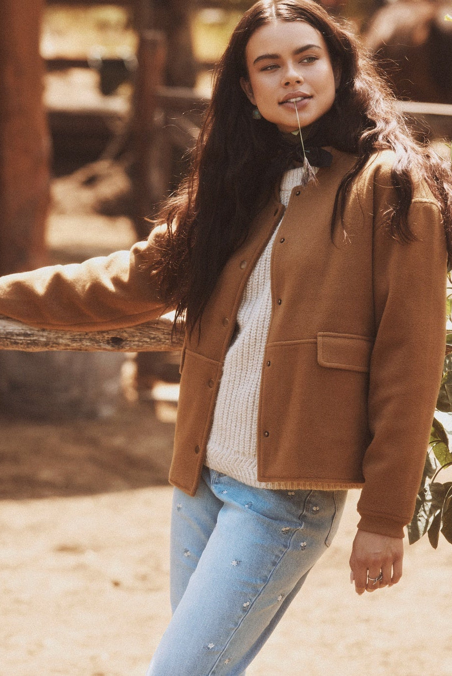 Carmel $|& SEAS Baja Wool Blend Jacket - SOF Side