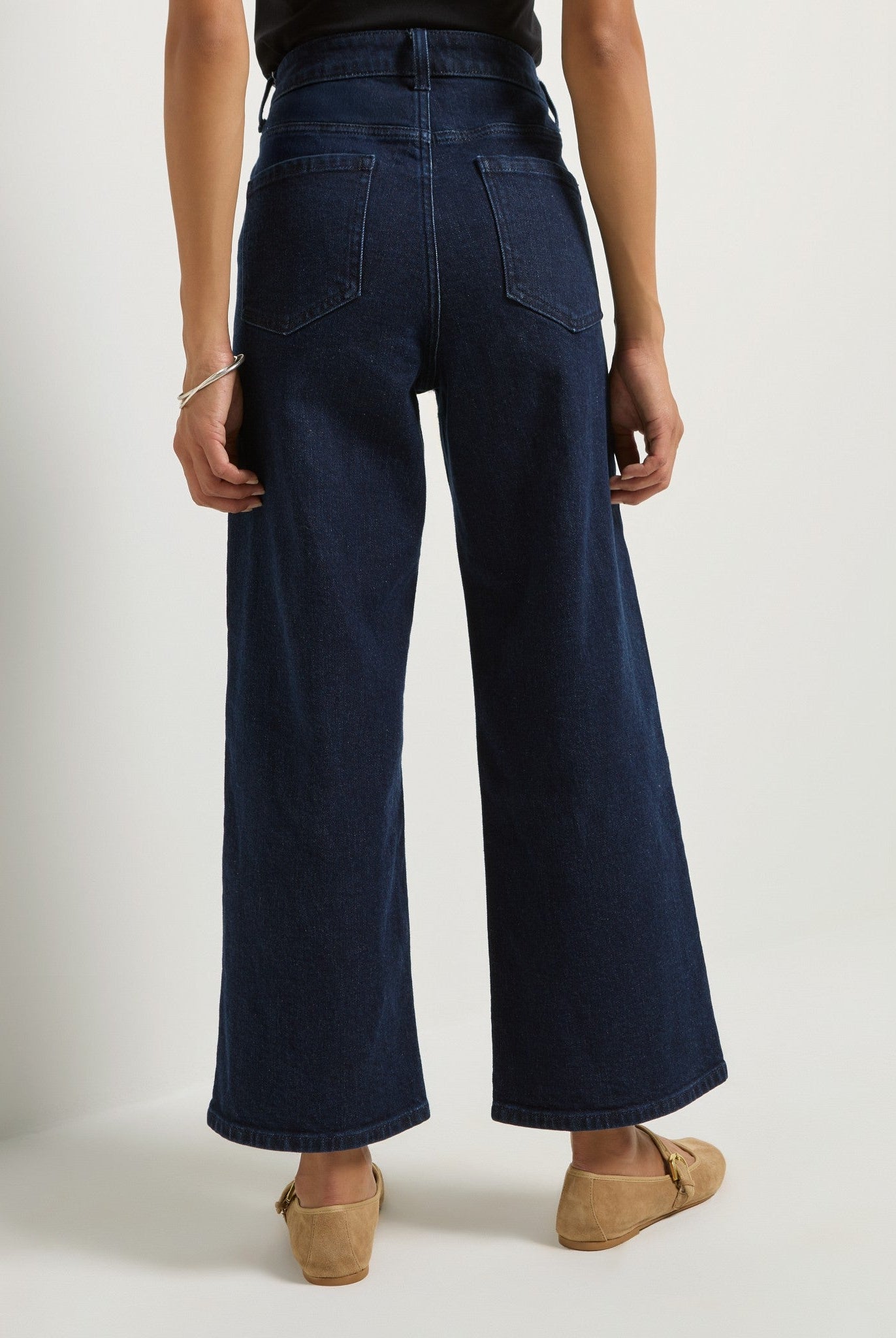 Low Tide $|& SEAS Roam Wide Leg Cropped Jean - SOF Back