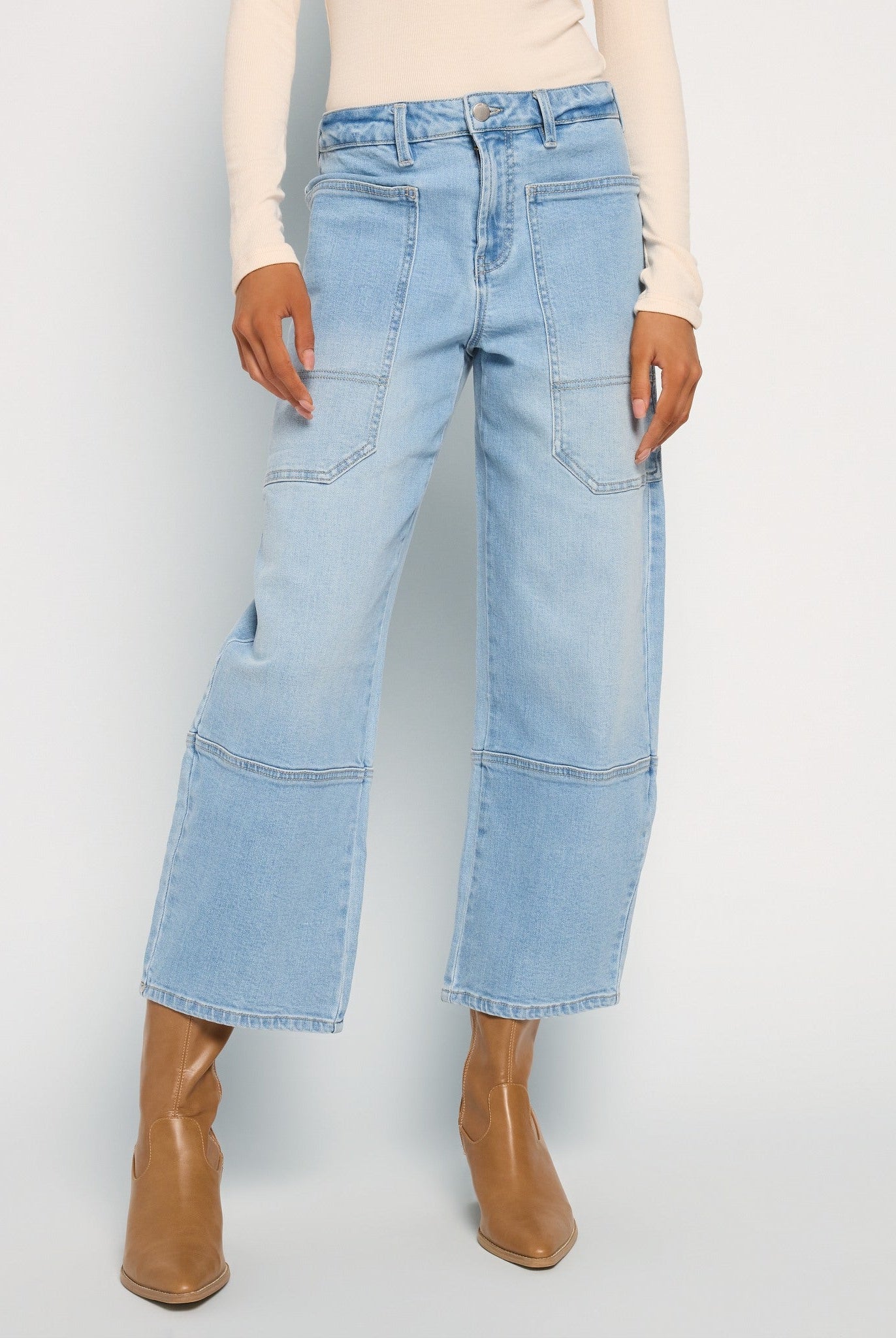 Lakeside $|& SEAS Ridge Barrel Leg Utility Jean - SOF Front