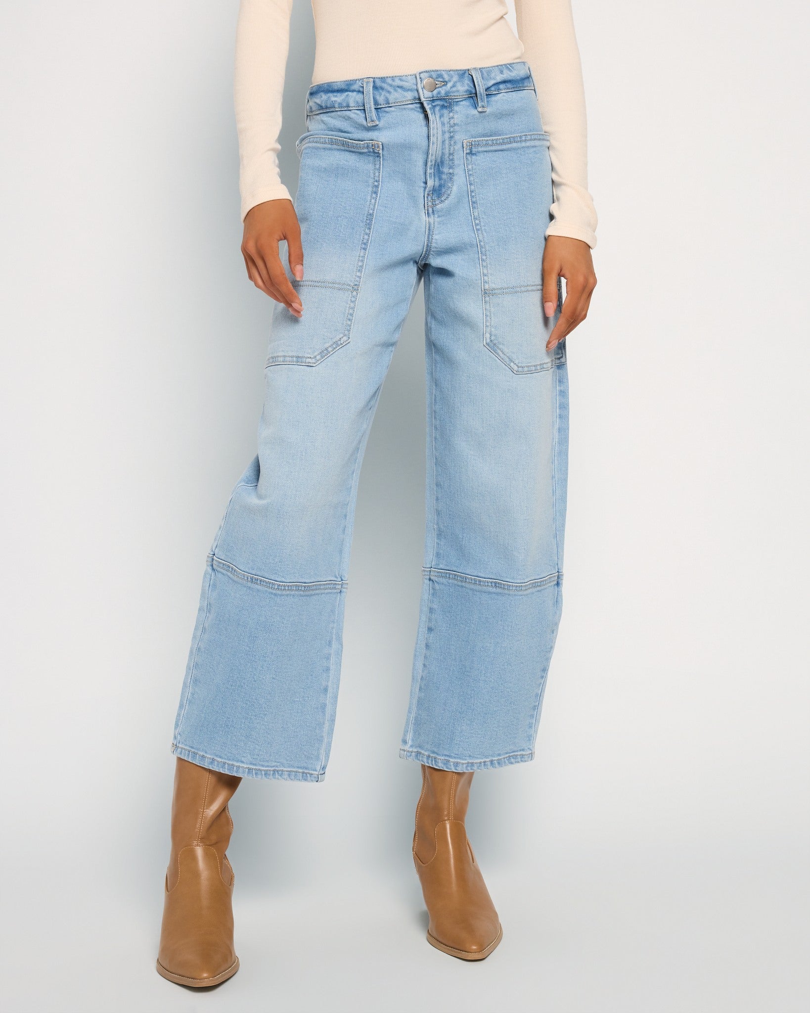 Lakeside $|& SEAS Ridge Barrel Leg Utility Jean - SOF Front