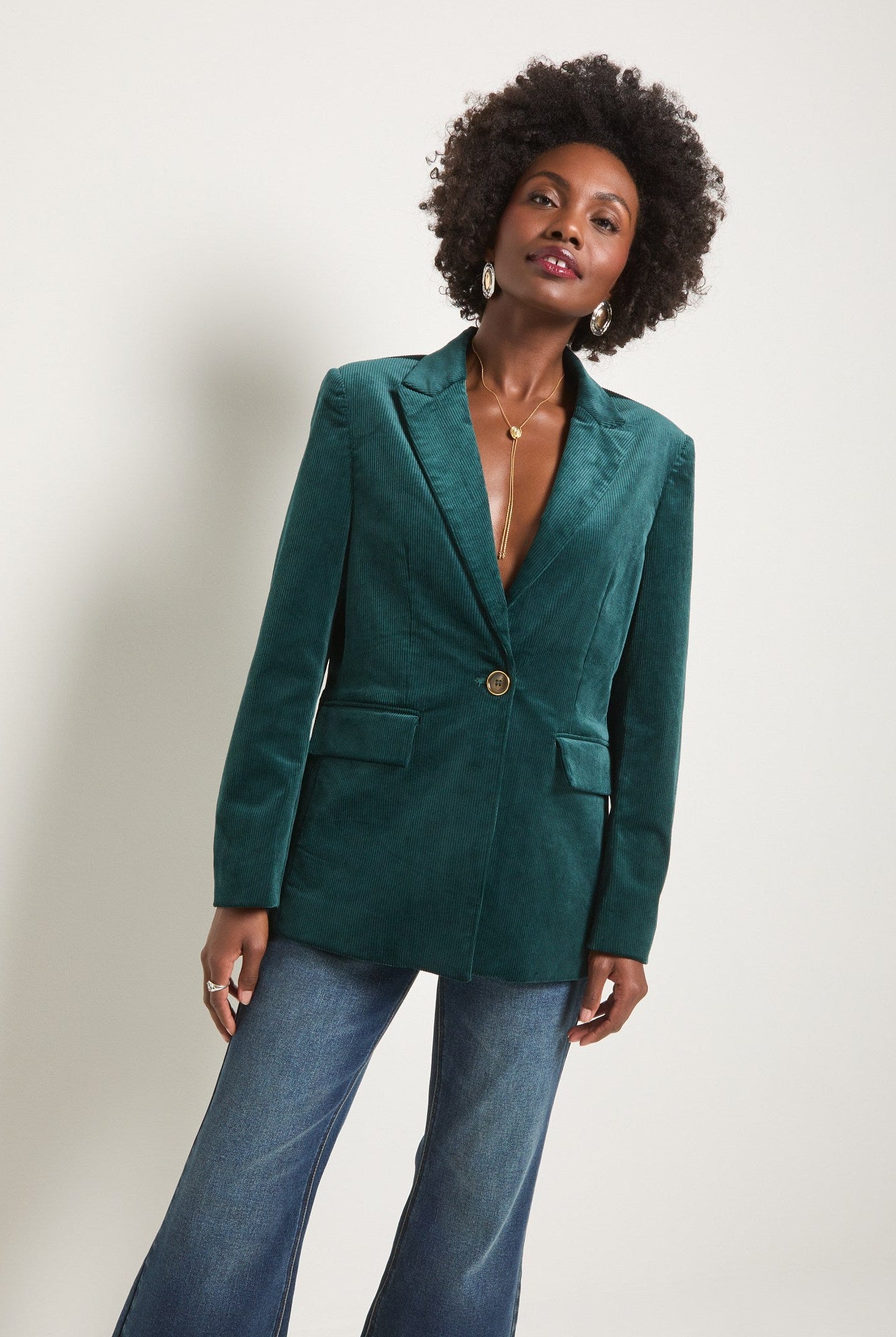 Pinecrest $|& SEAS Ivy Corduroy Blazer - VOF Front