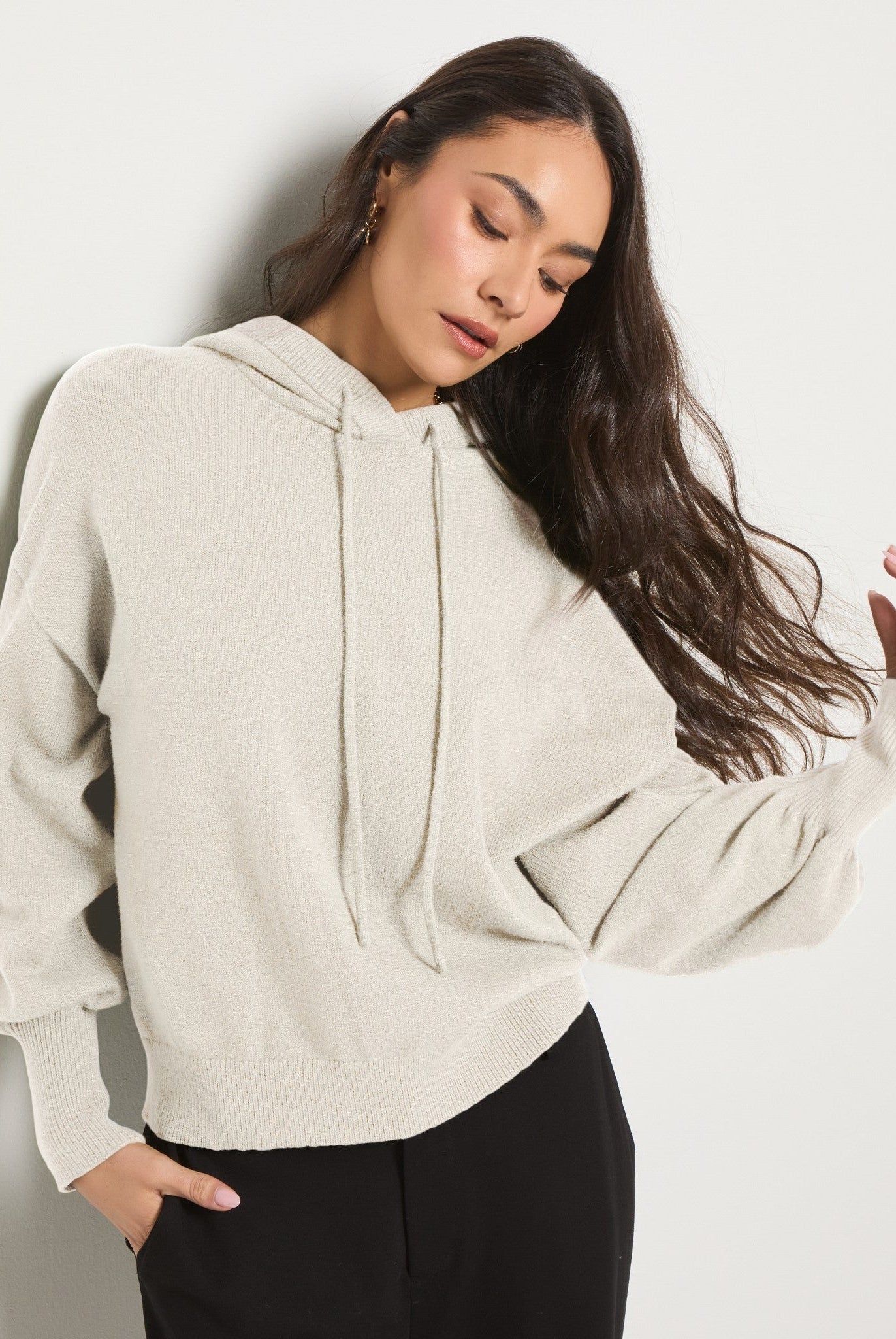 Cream $|& SEAS Grove Hooded Sweater - UGC On Fig