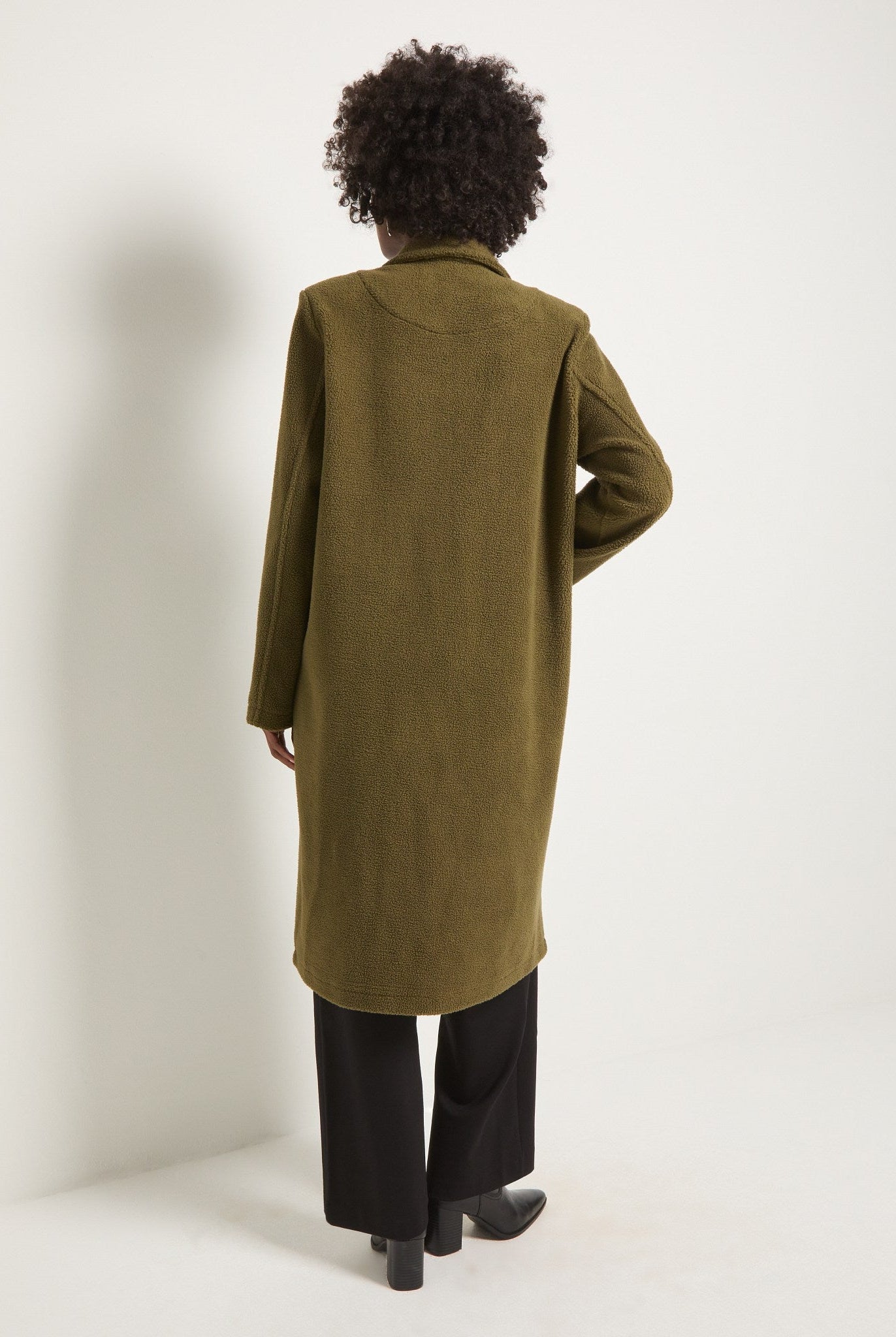Olive Branch $|& SEAS Samantha Sherpa Coat - SOF Back