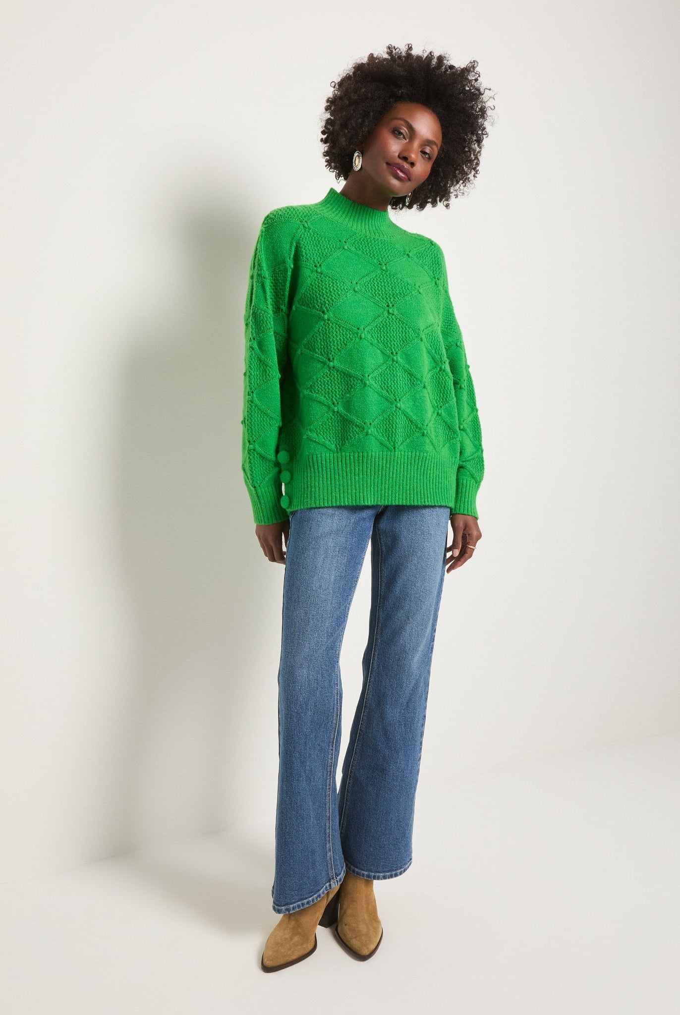 Jade $|& SEAS Countryside Mockneck Sweater - UGC On Fig