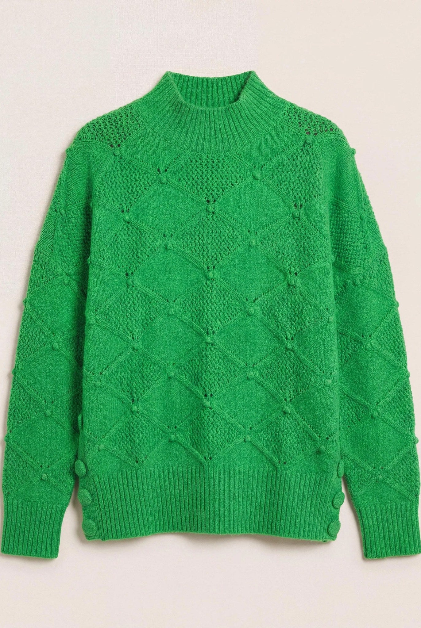 Jade $|& SEAS Countryside Mockneck Sweater - Hanger Detail