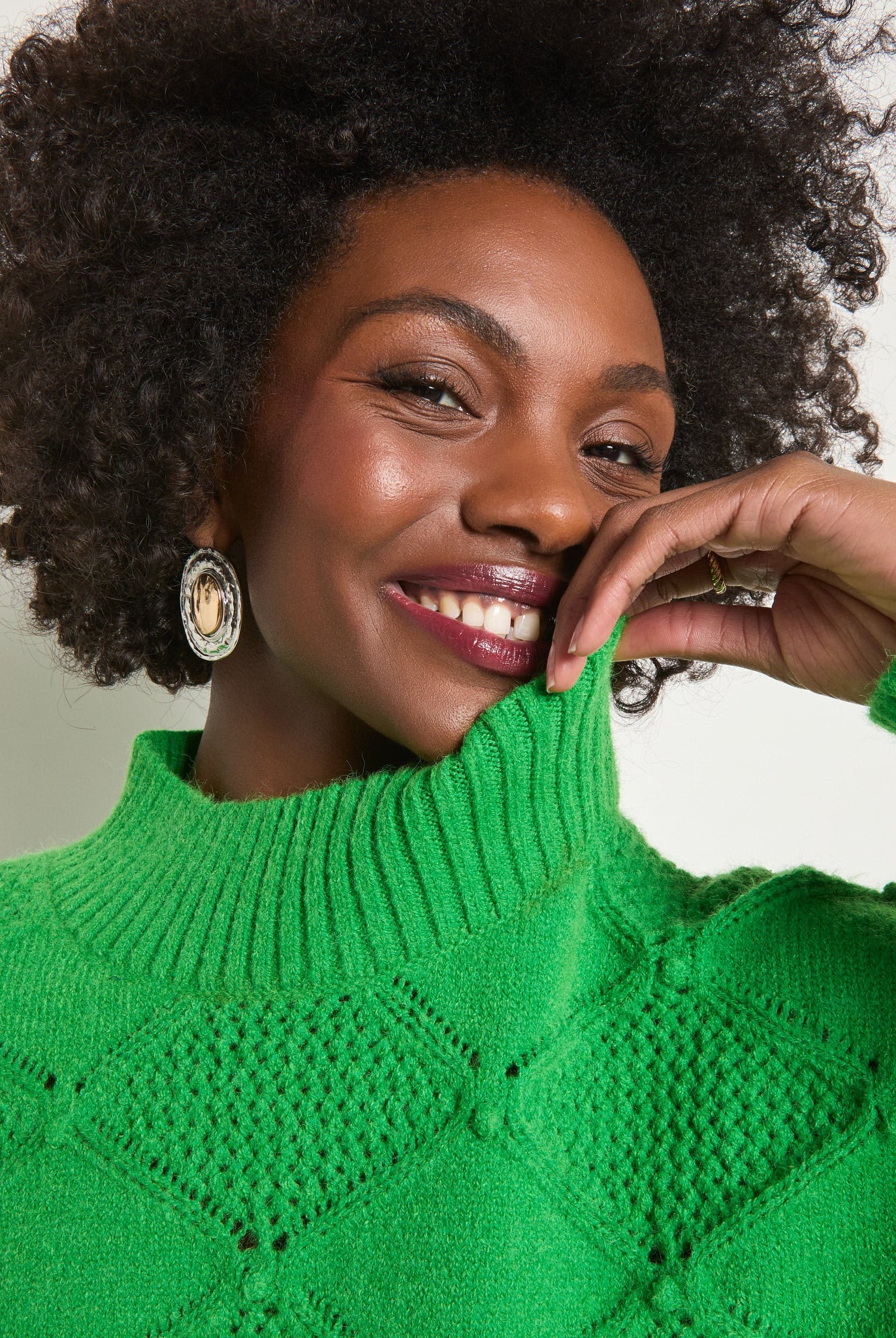 Jade $|& SEAS Countryside Mockneck Sweater - SOF Full Front