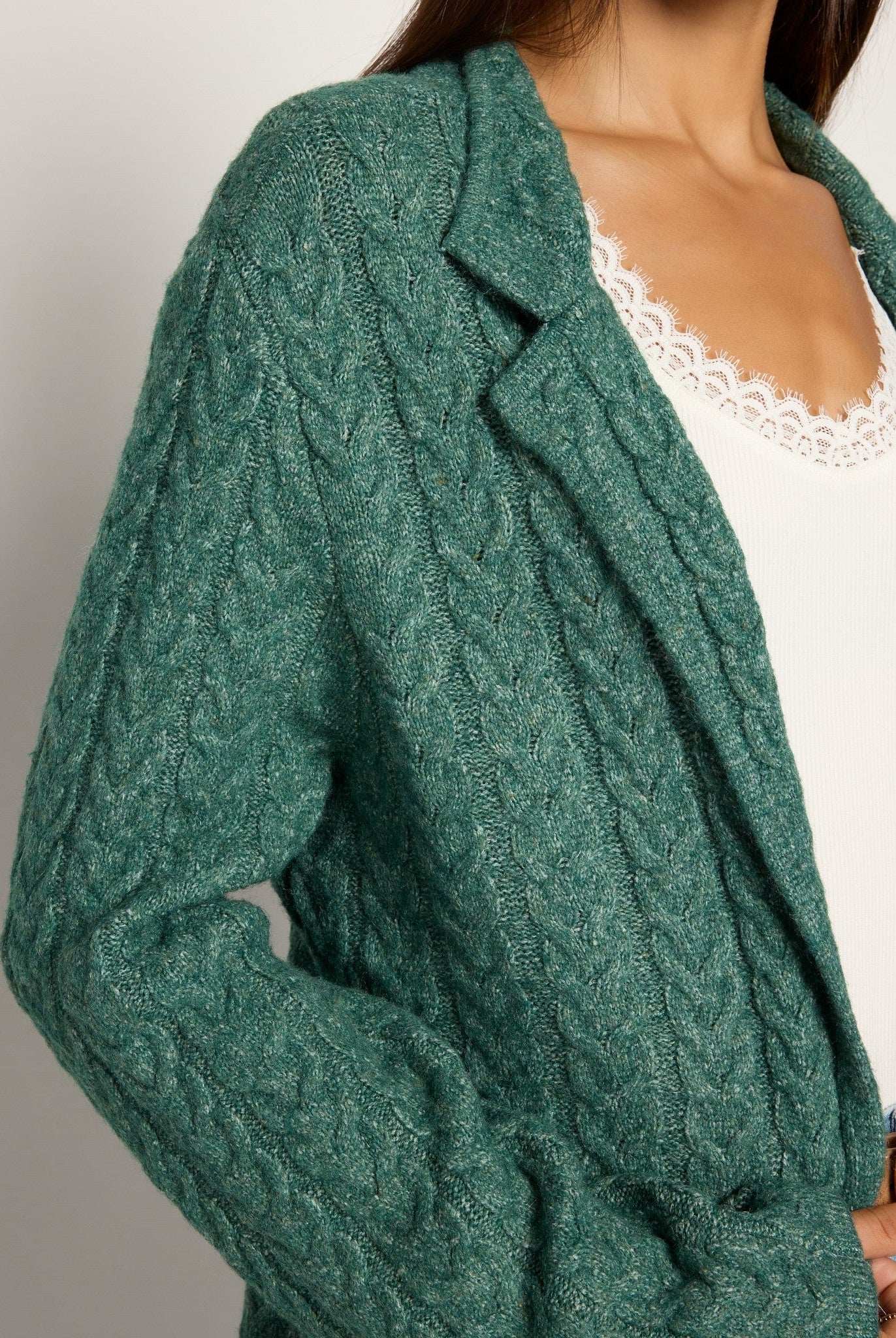 Olive Branch $|& SEAS Glenwood Coatigan - SOF Full Front