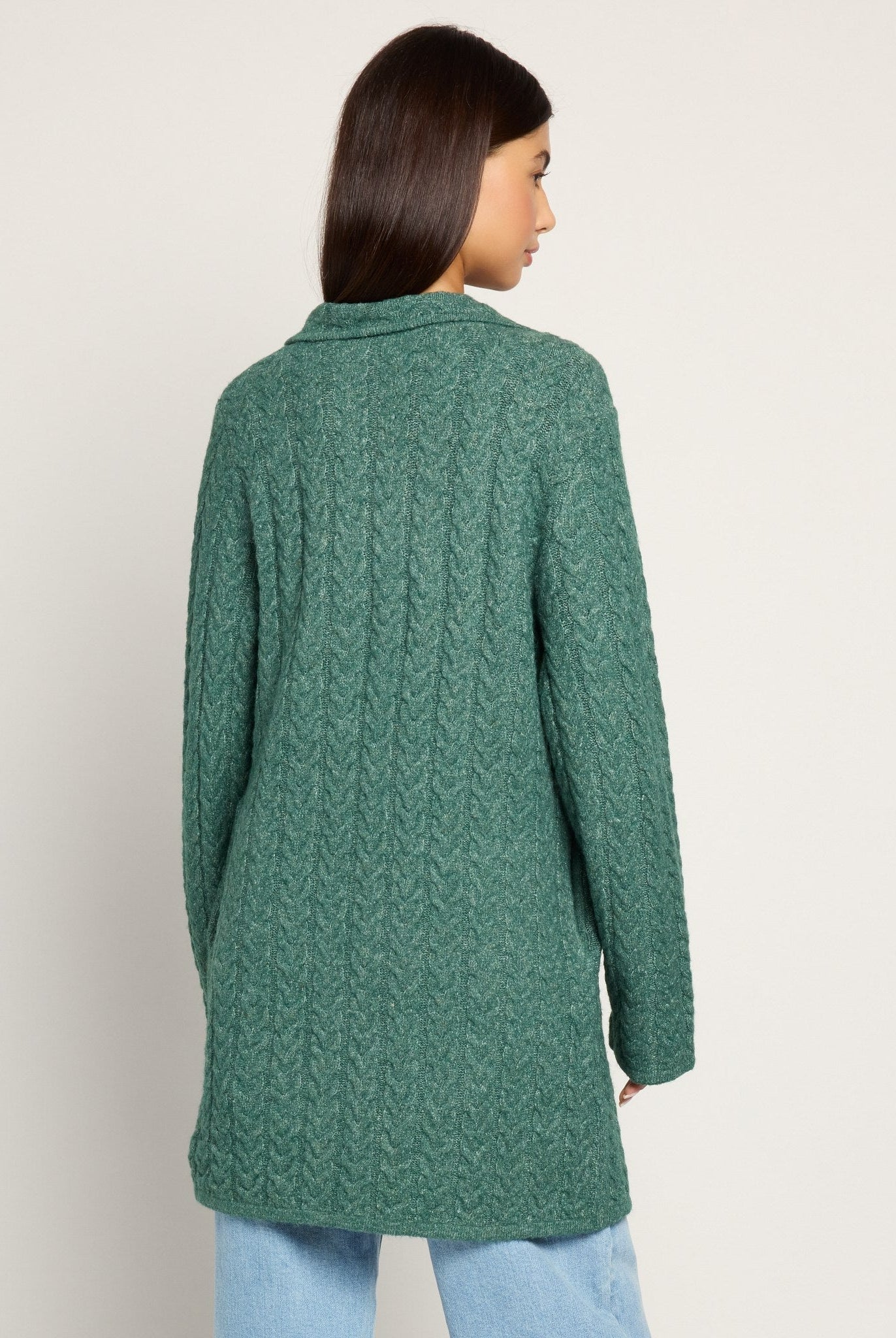 Olive Branch $|& SEAS Glenwood Coatigan - SOF Back