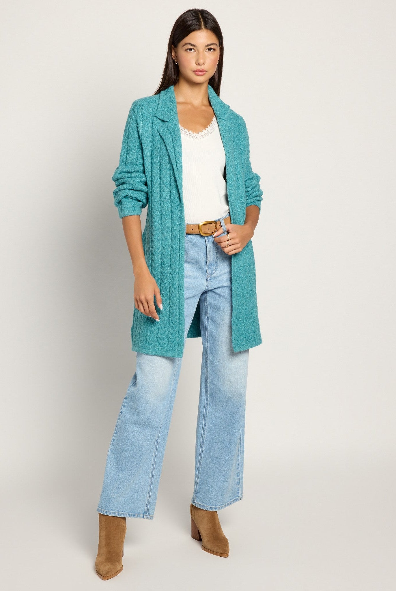 Deep Sea $|& SEAS Glenwood Coatigan - UGC On Fig