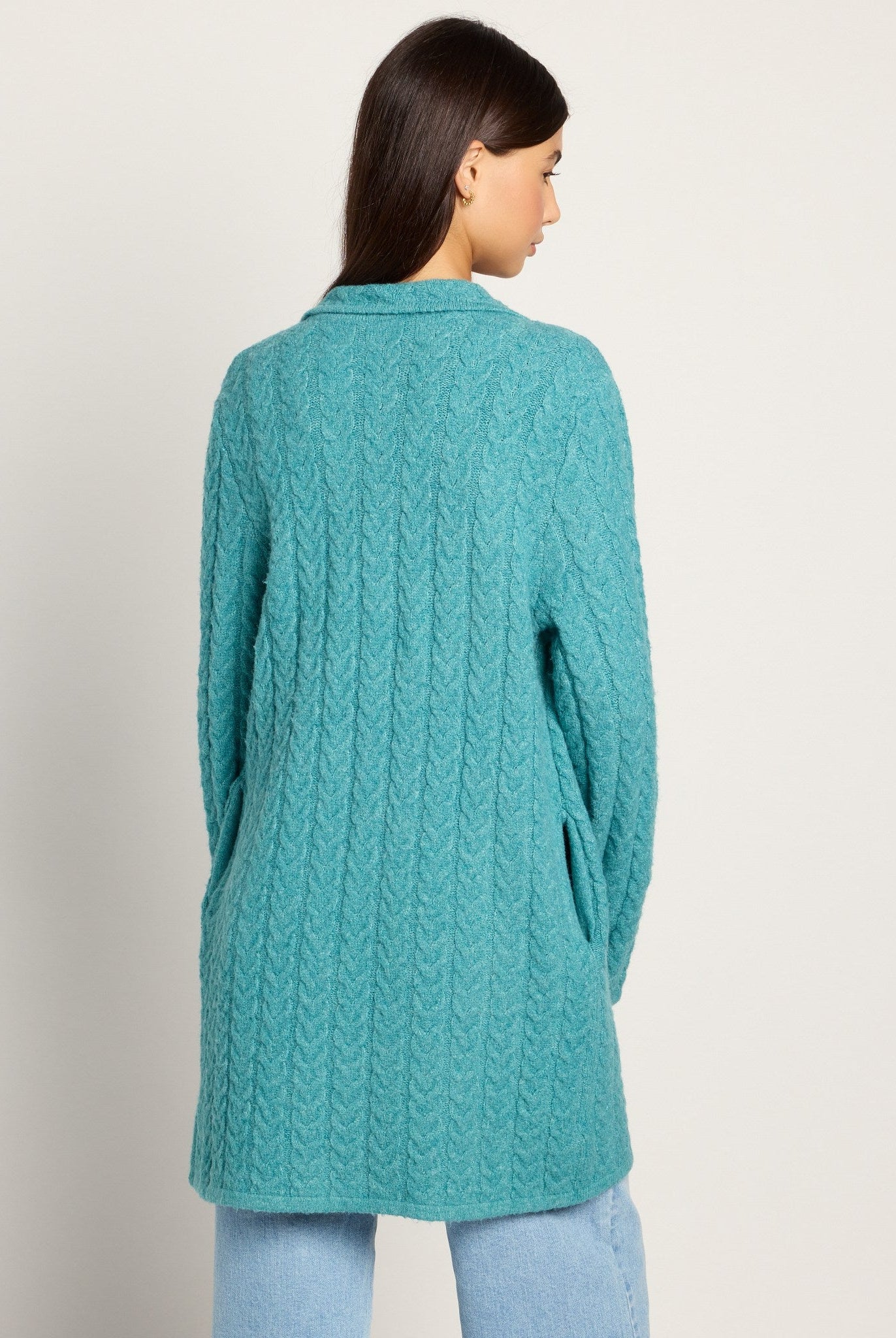 Deep Sea $|& SEAS Glenwood Coatigan - SOF Back