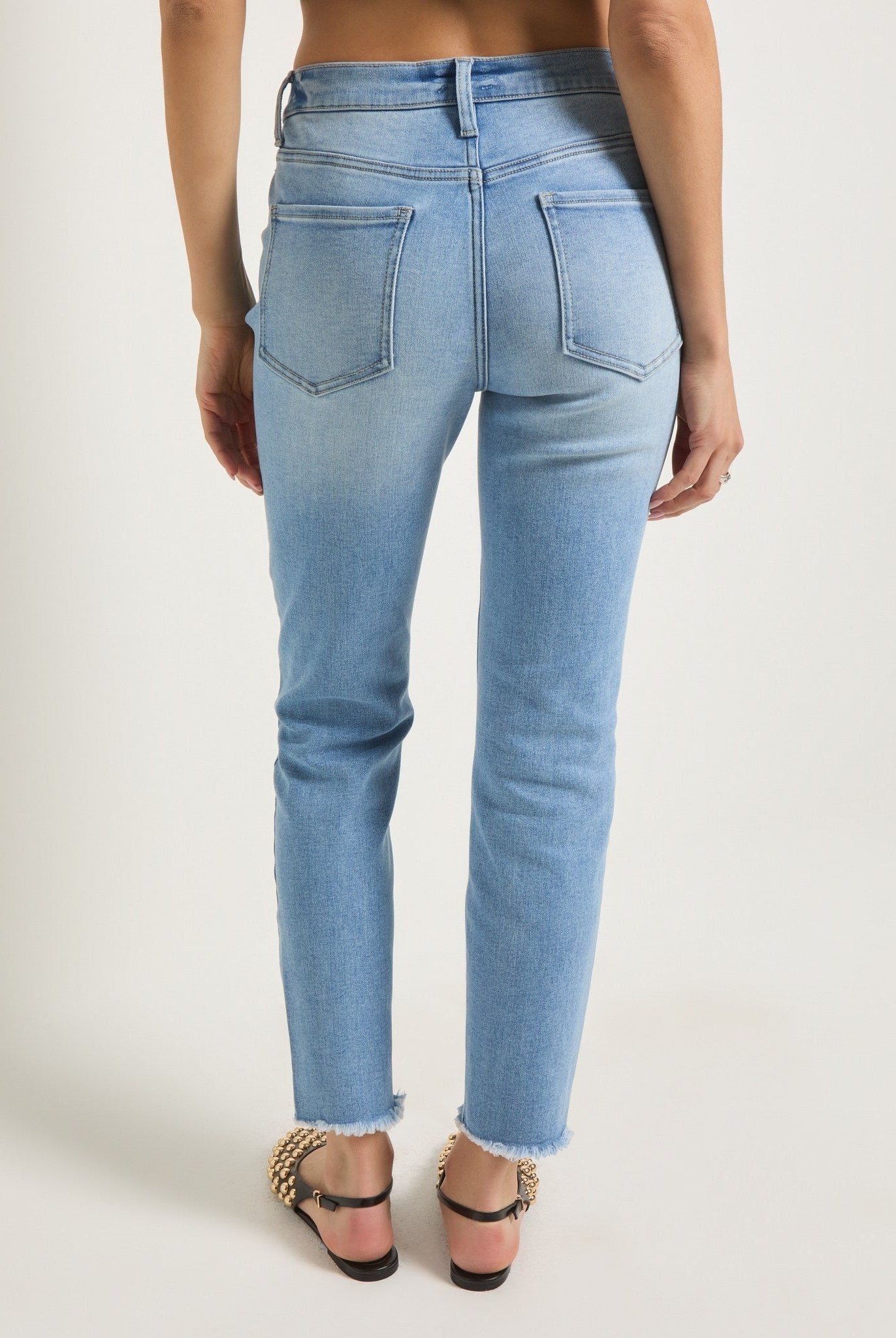 Lakeside $|& SEAS Mariposa Frayed Step Hem Skinny Jean - SOF Back