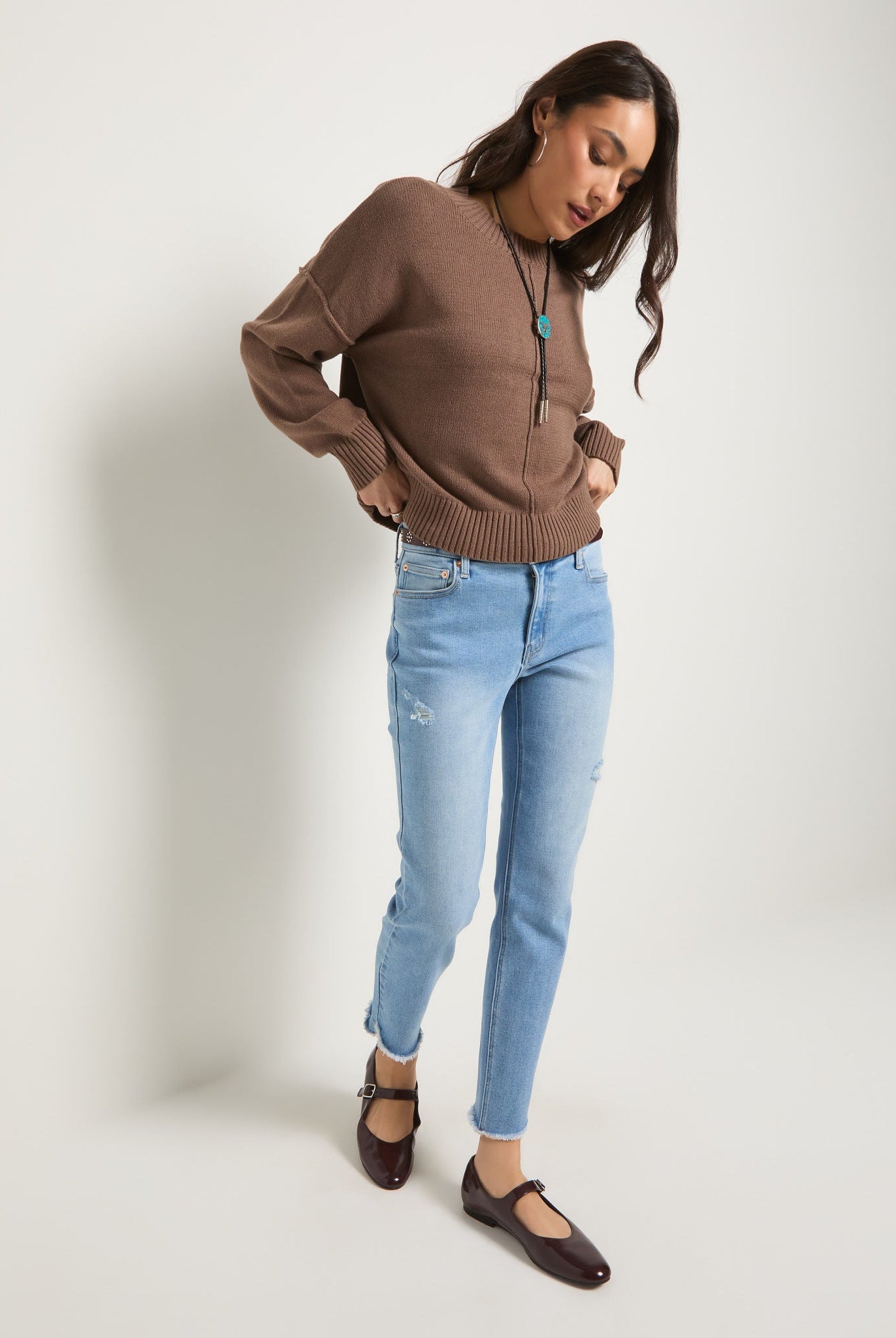 Lakeside $|& SEAS Mariposa Frayed Step Hem Skinny Jean - UGC On Fig