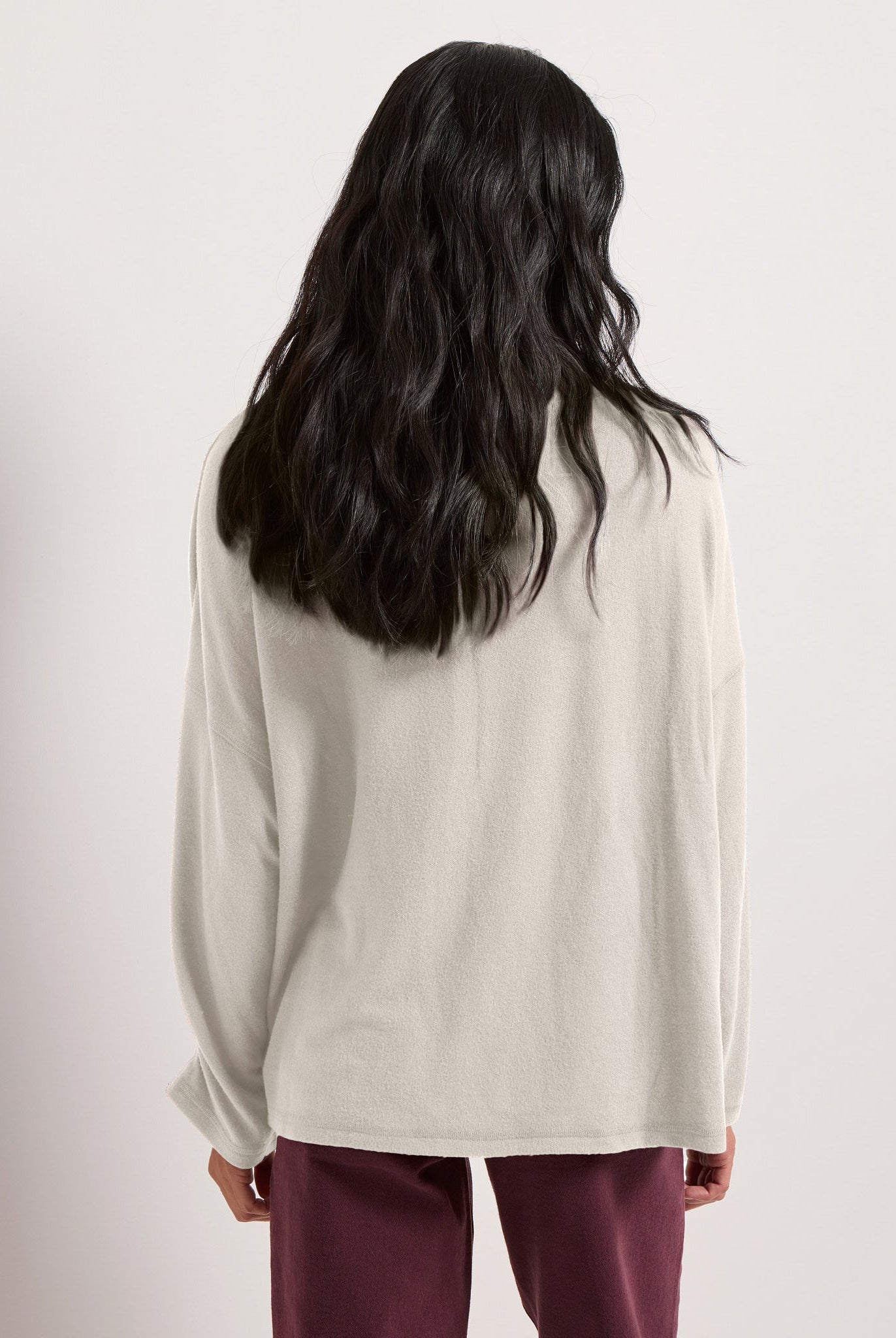 Cream $|& SEAS Sonder Cinch Sleeve Pullover - SOF Back