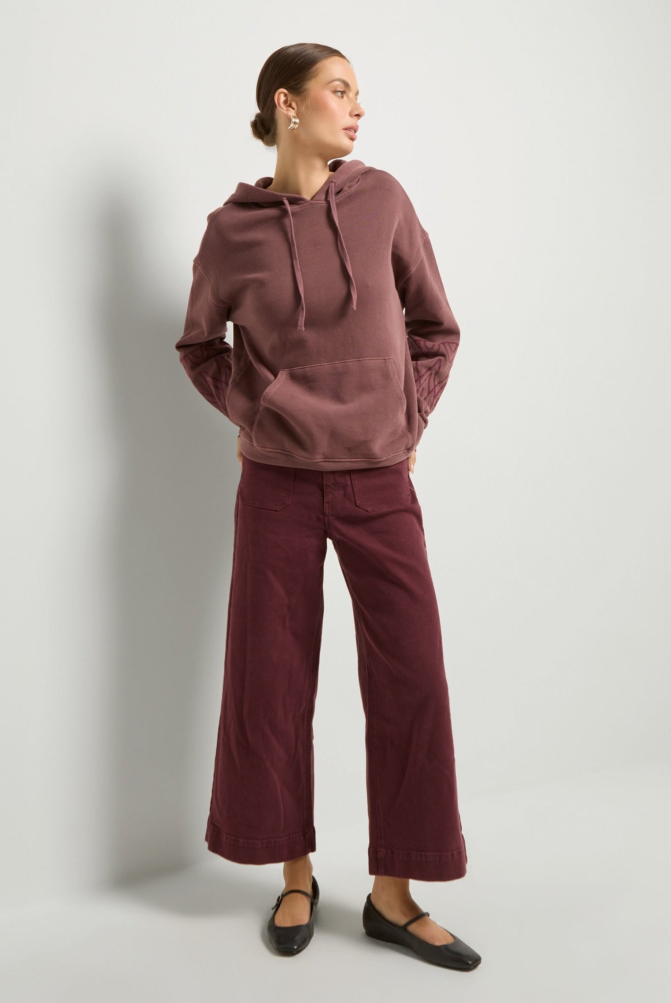 Black Cherry $|& SEAS Free Spirit Hoodie - UGC On Fig