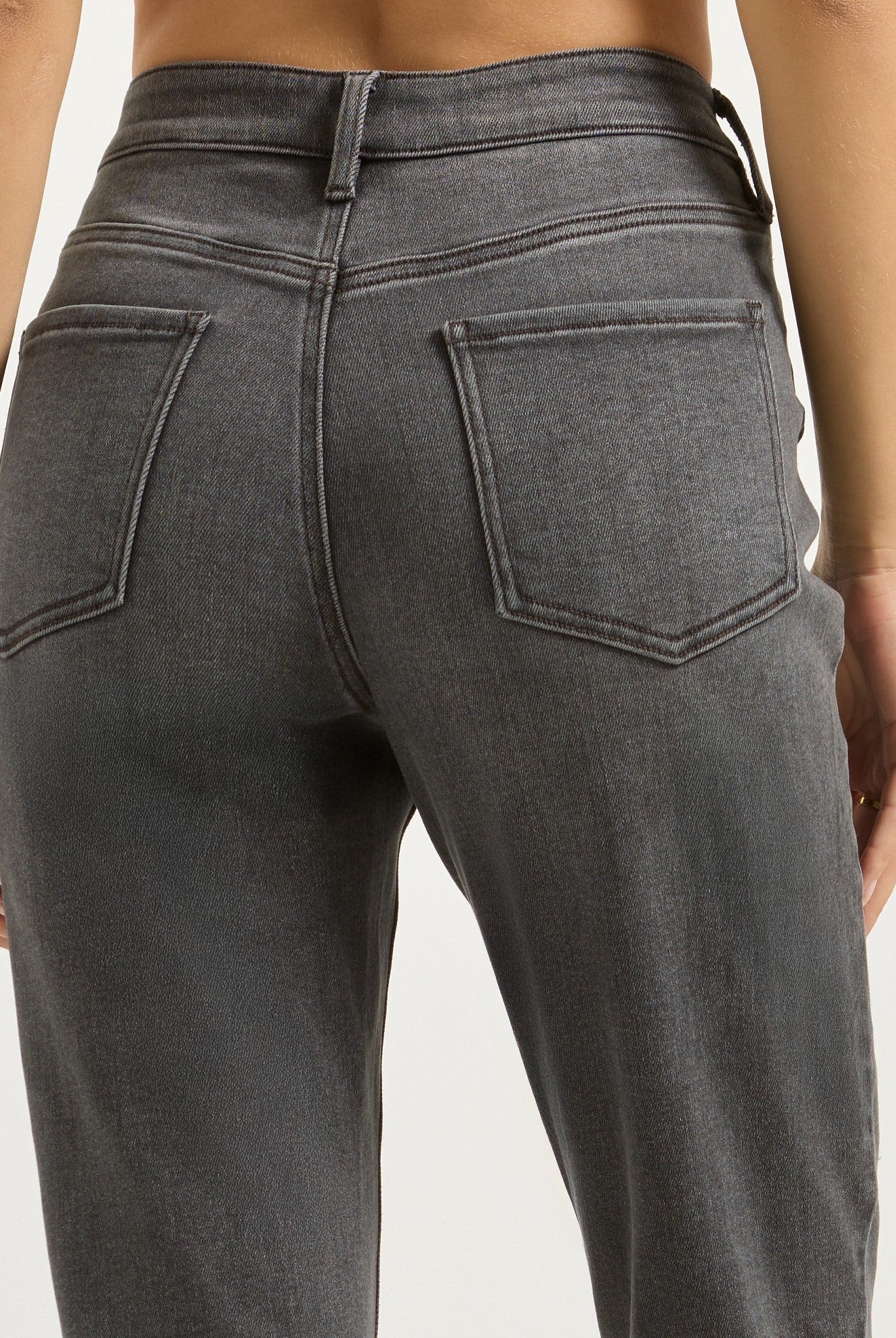 Grey Mist $|& SEAS Coastline Cropped Skinny Jean - SOF Full Front