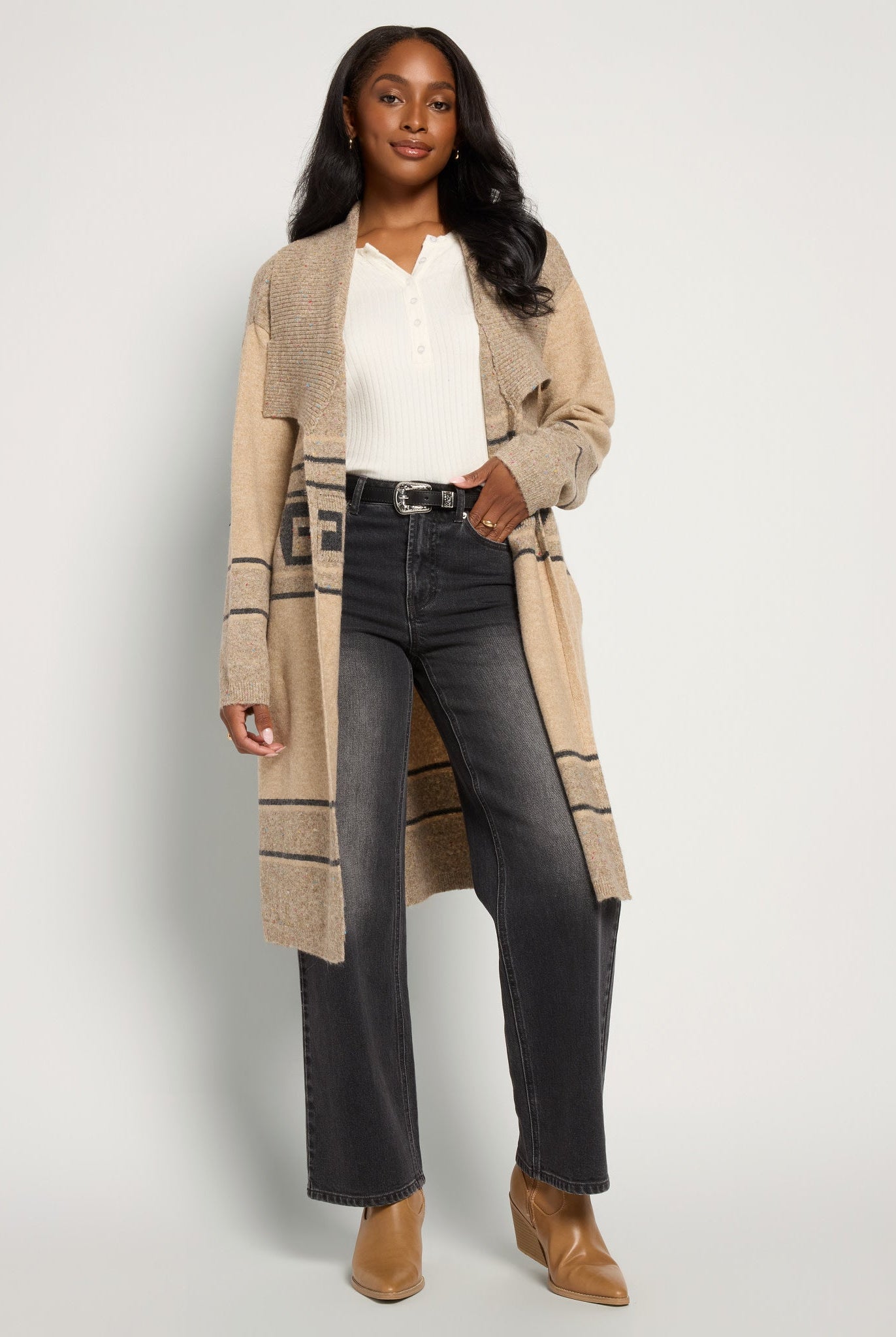 Birch Geo $|& SEAS Canyon Duster Cardigan - UGC On Fig