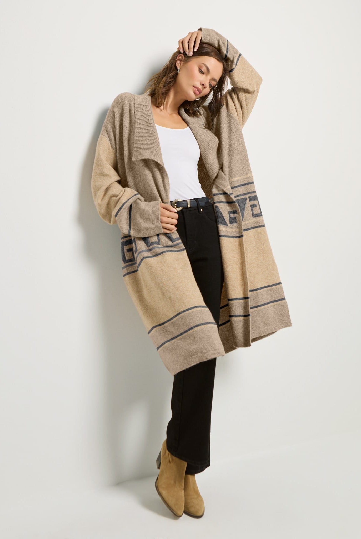 Birch Geo $|& SEAS Canyon Duster Cardigan - UGC On Fig