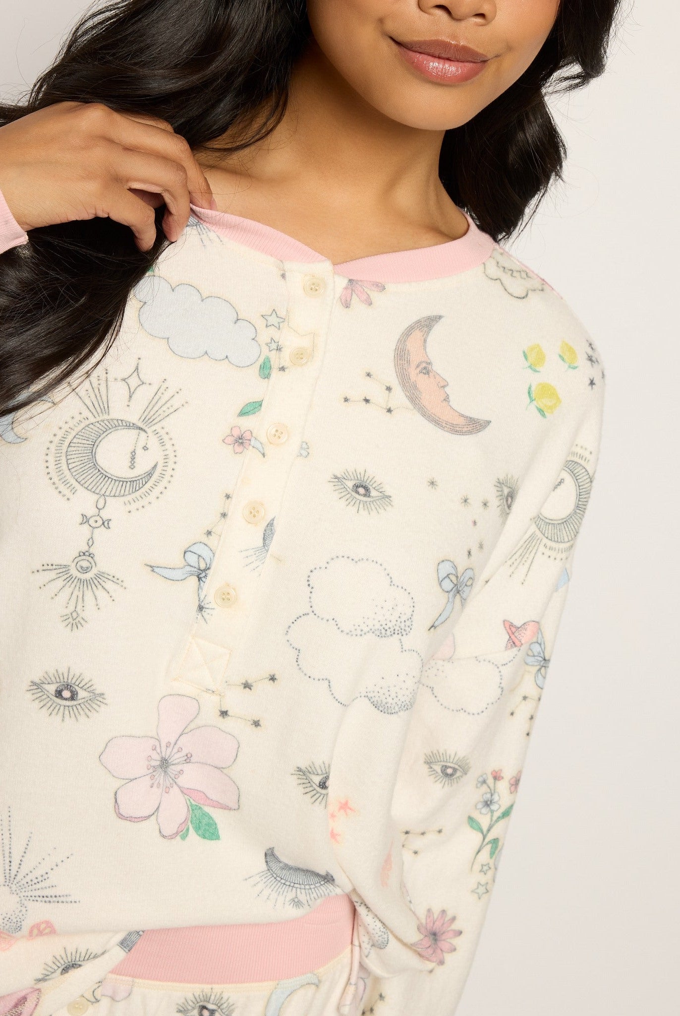 Cream $|& SEAS Dreamland PJ Set - SOF Full Front