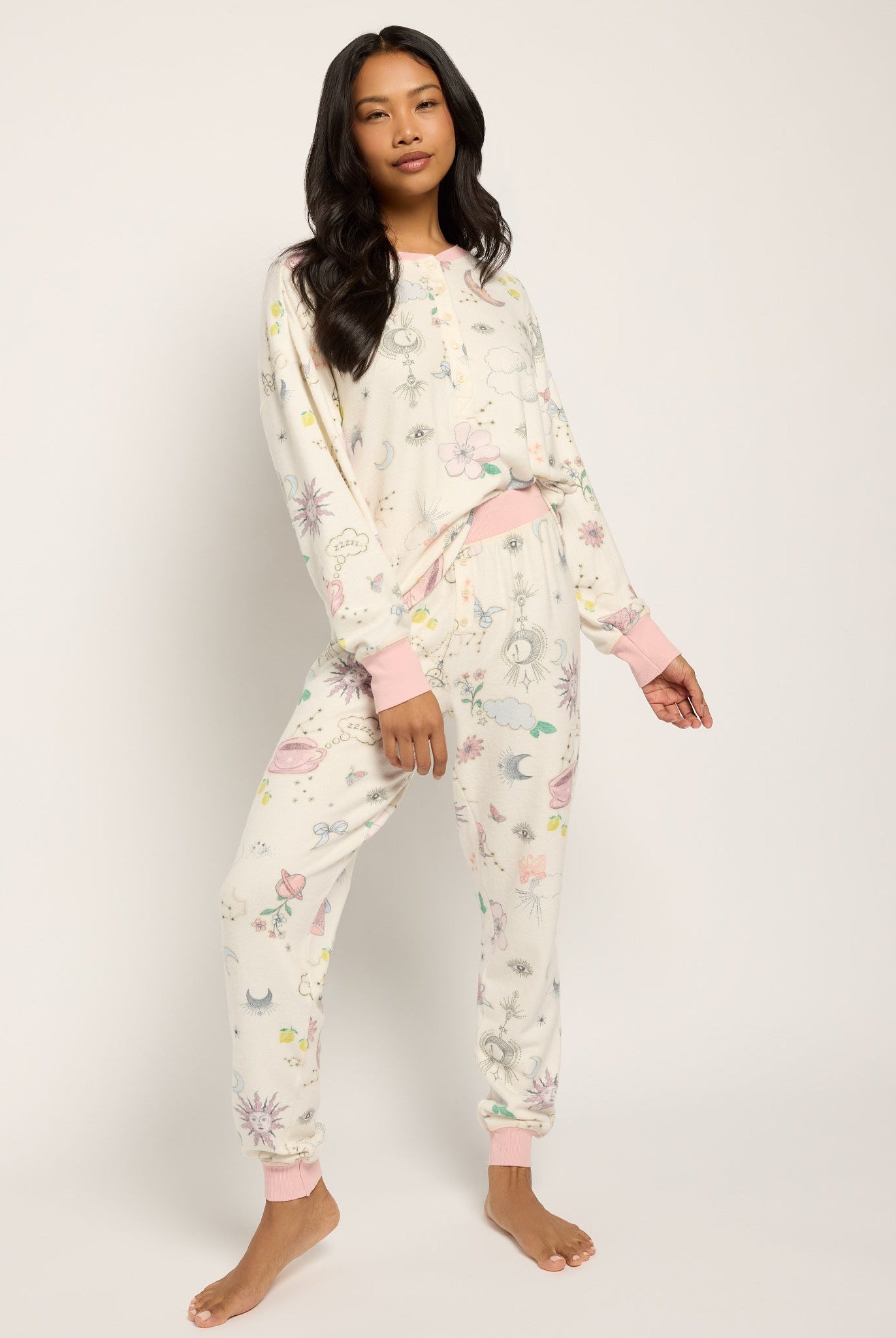 Cream $|& SEAS Dreamland PJ Set - UGC On Fig
