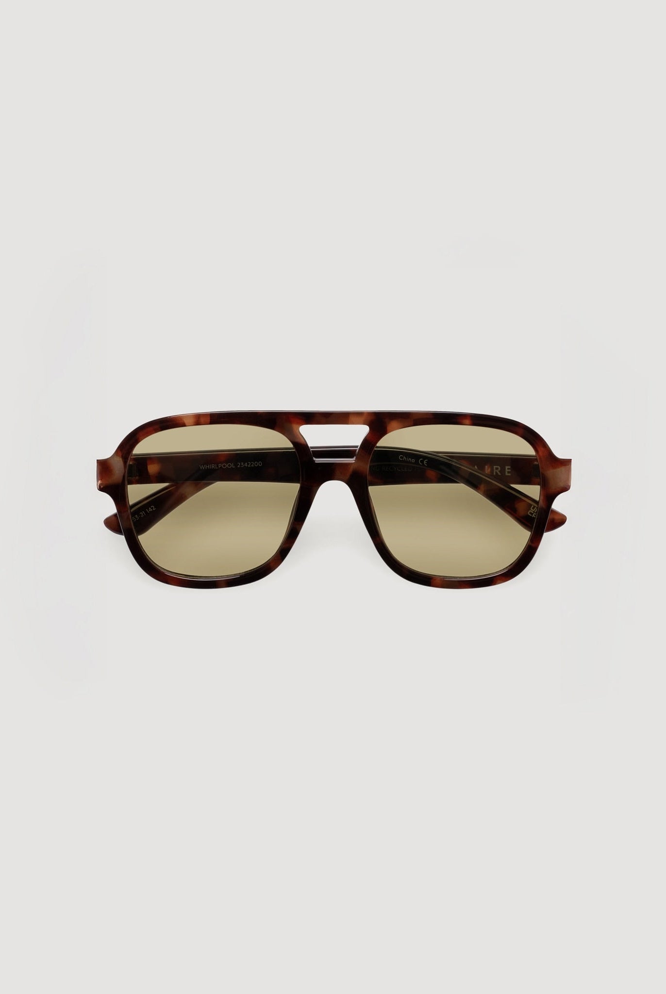 Dark Tort/Khaki Tint $|& AIRE Whirlpool Sunglasses - VOF Front