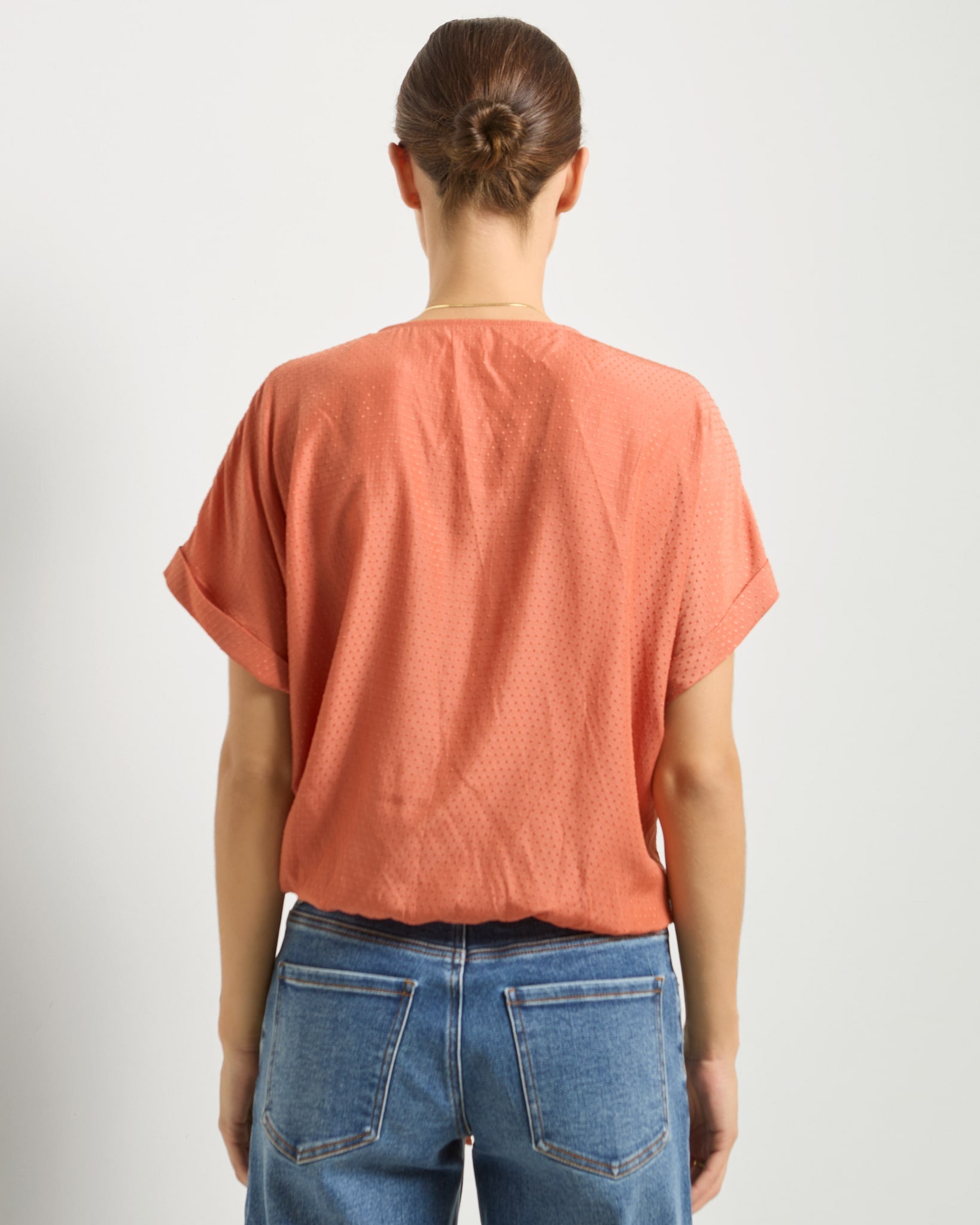 Maple $|& SEAS Surplice Short Sleeve Top - SOF Back