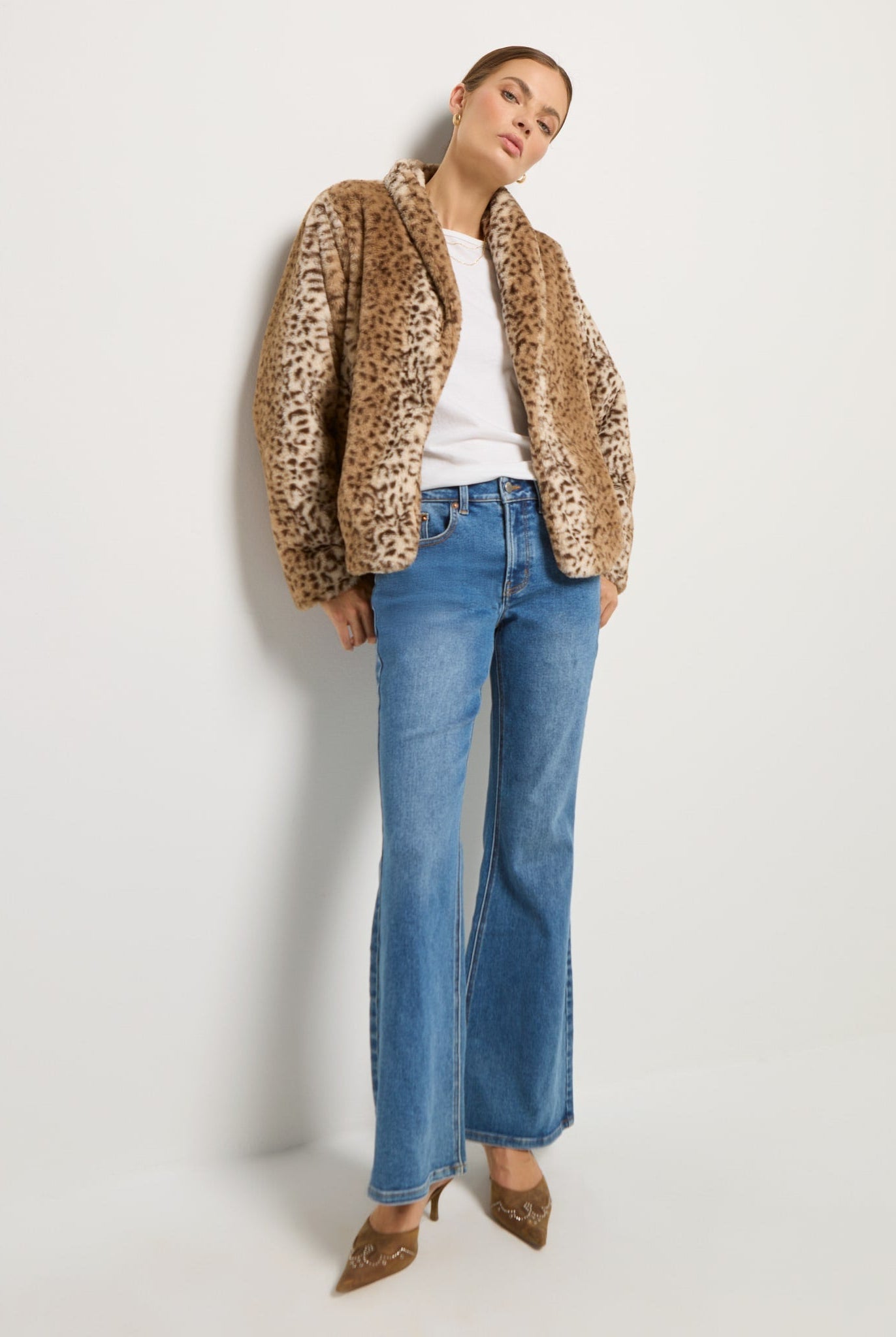 Sandstone Leopard $|& SEAS Luna Faux Fur Jacket - UGC On Fig