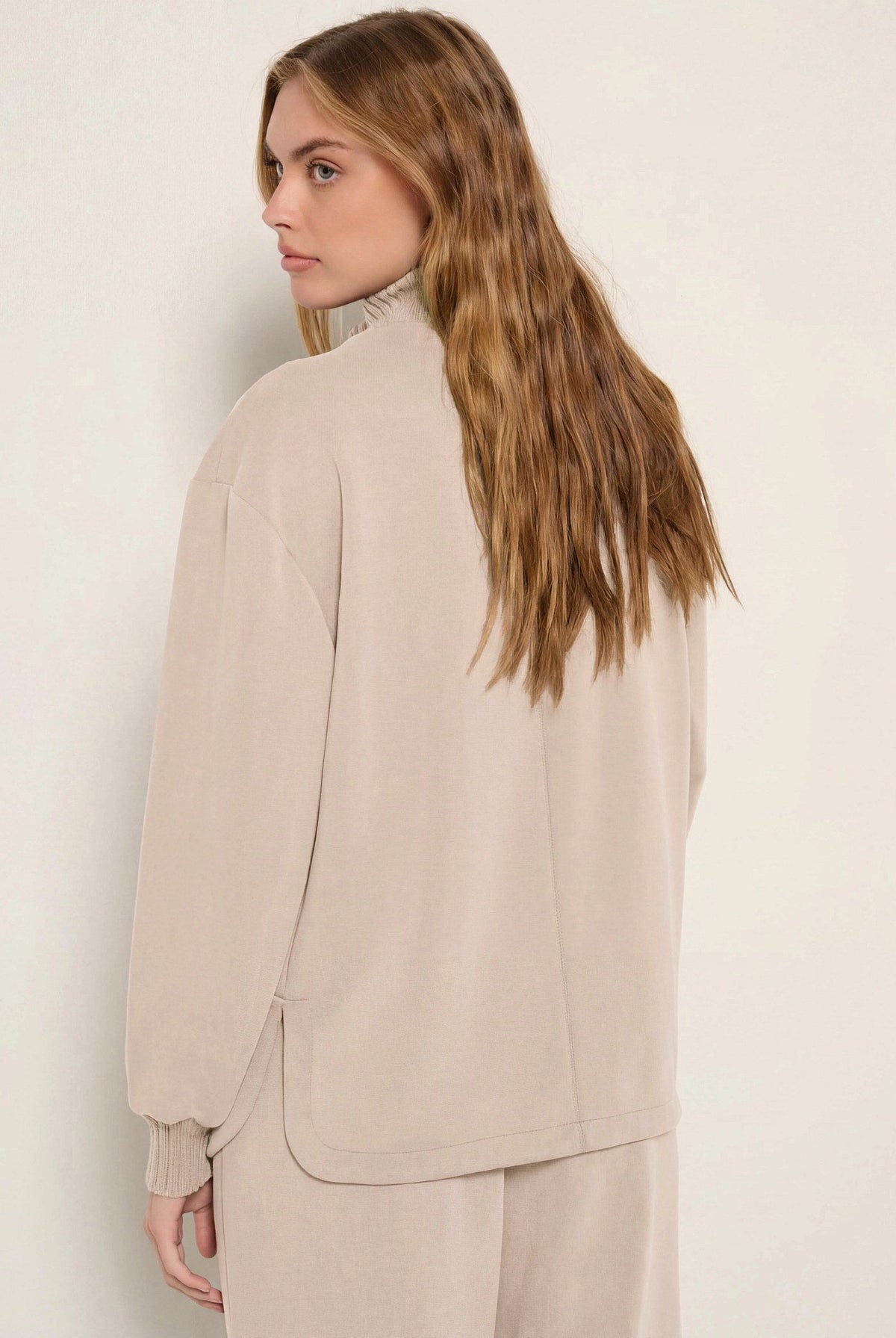 Heather Oatmeal $|& SEAS Abyssal Button Front Jacket - SOF Back