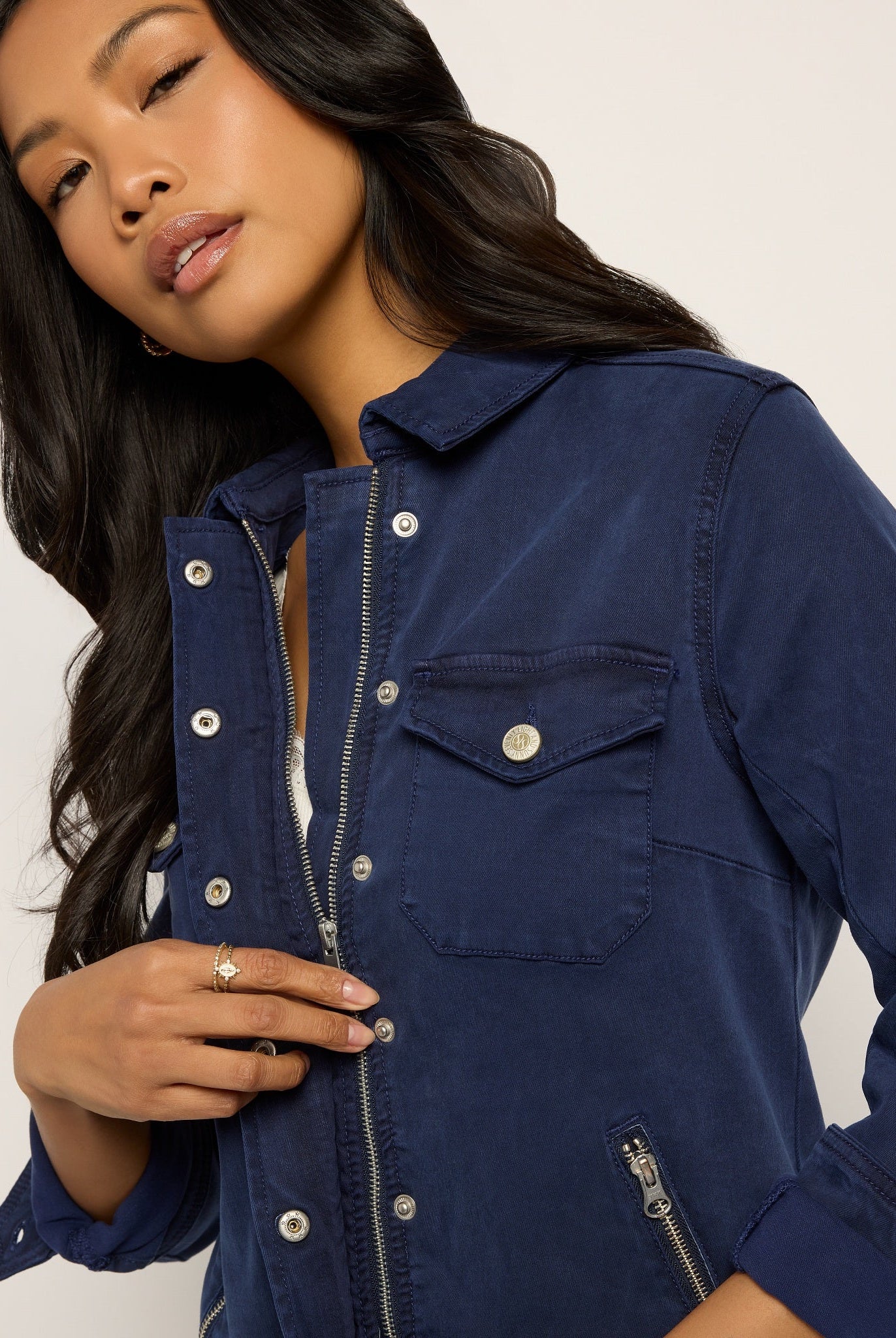 Sapphire $|& SEAS Potrero Twill Jacket - SOF Full Front