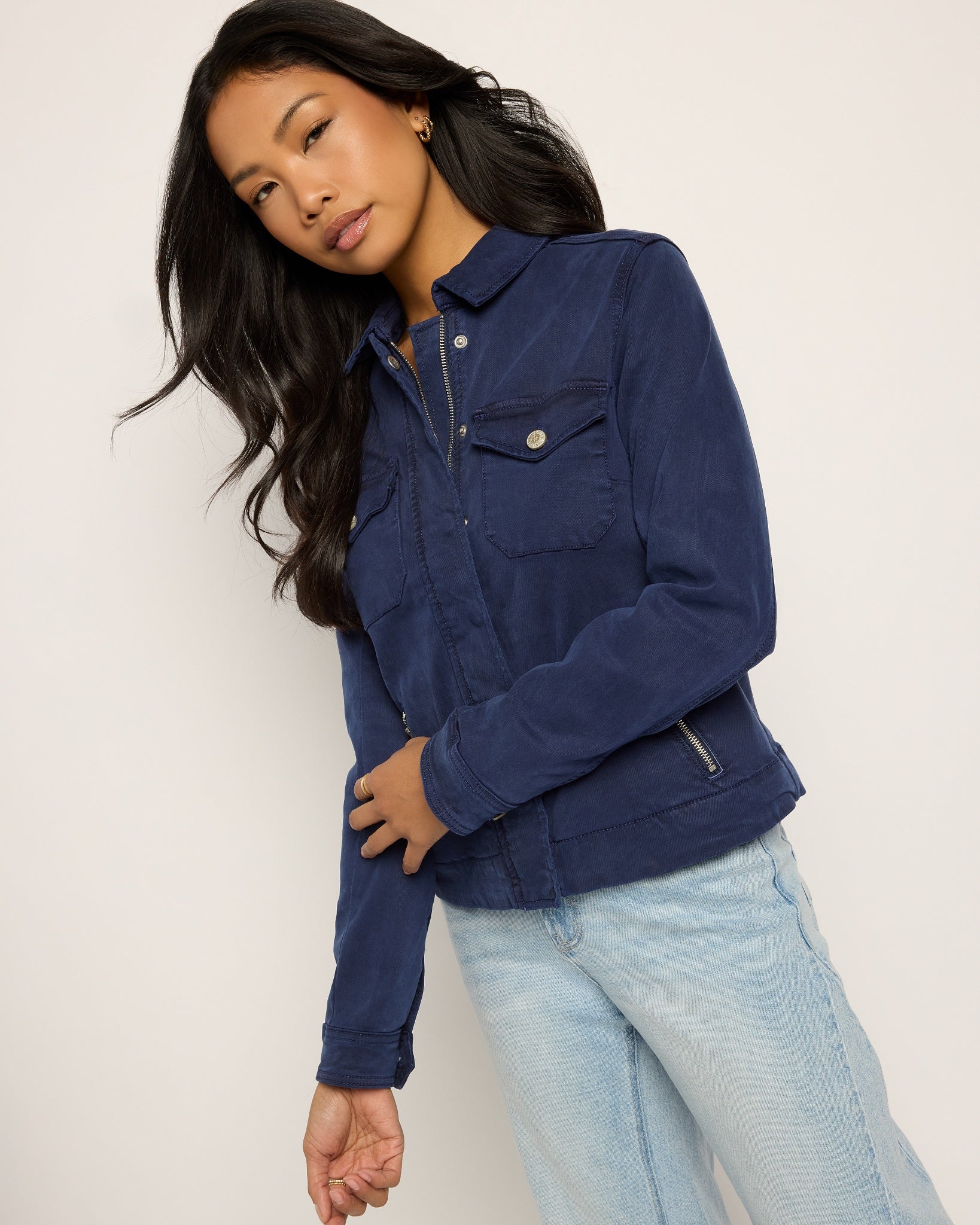 Sapphire $|& SEAS Potrero Twill Jacket - SOF Front