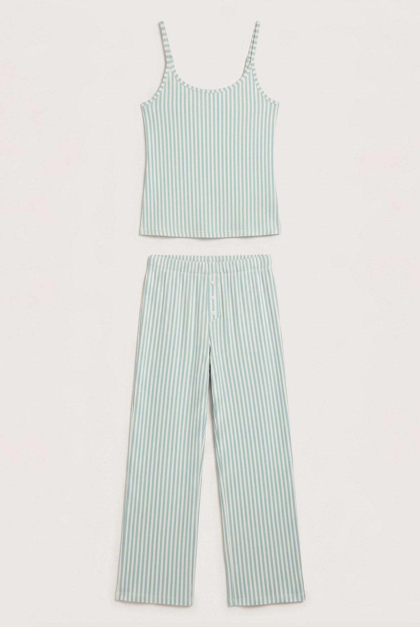 Dusty Blue $|& SEAS Shooting Stars Pajama Set - Hanger Detail