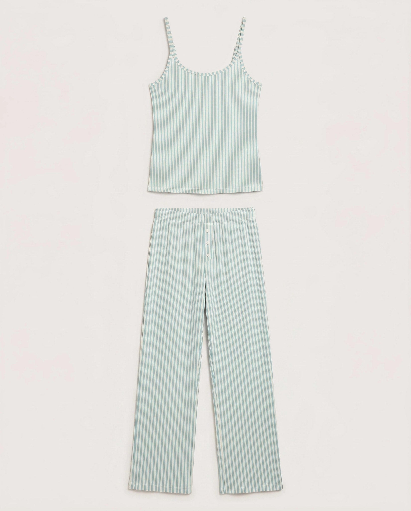 Dusty Blue $|& SEAS Shooting Stars Pajama Set - Hanger Detail