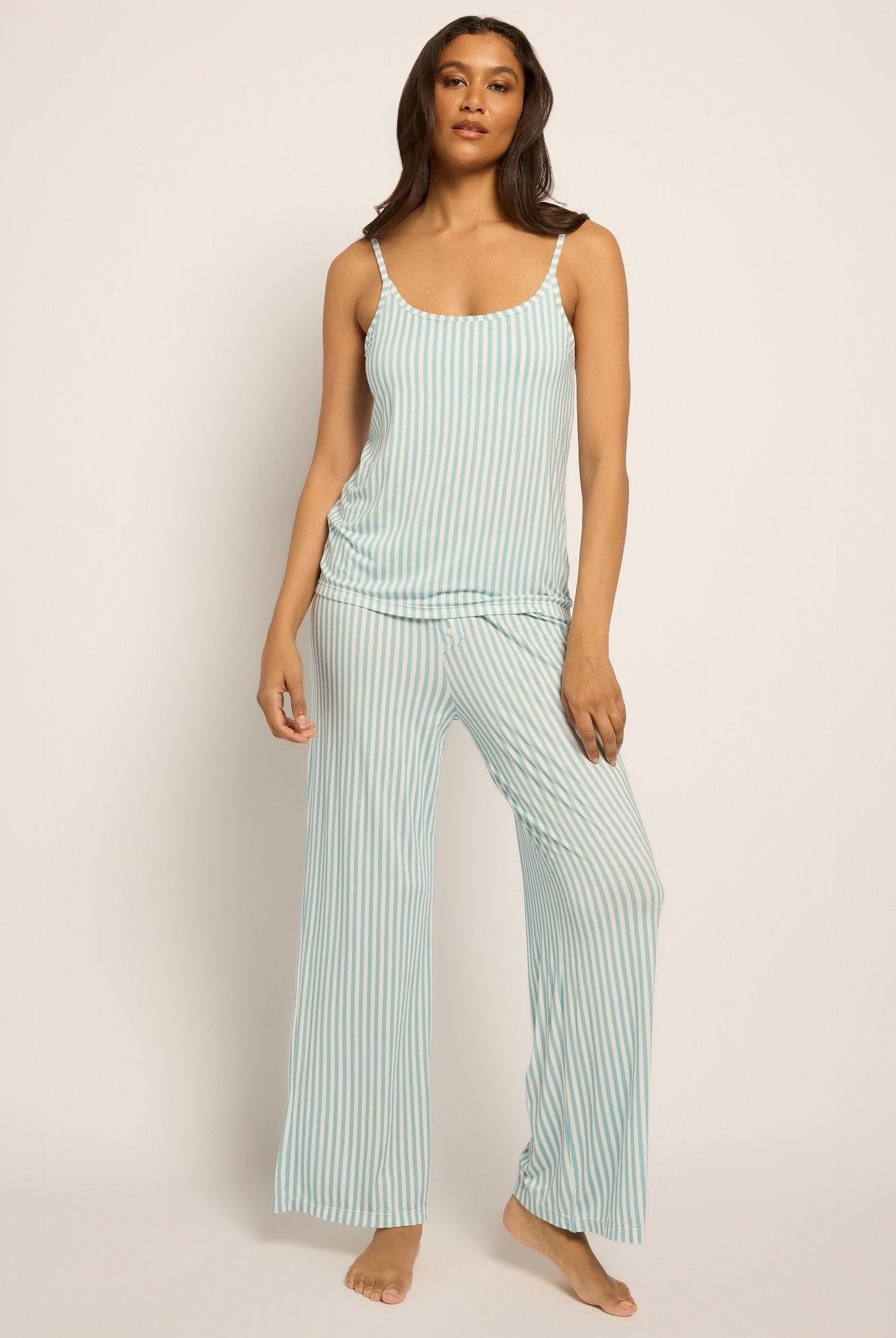 Dusty Blue $|& SEAS Shooting Stars Pajama Set - UGC On Fig