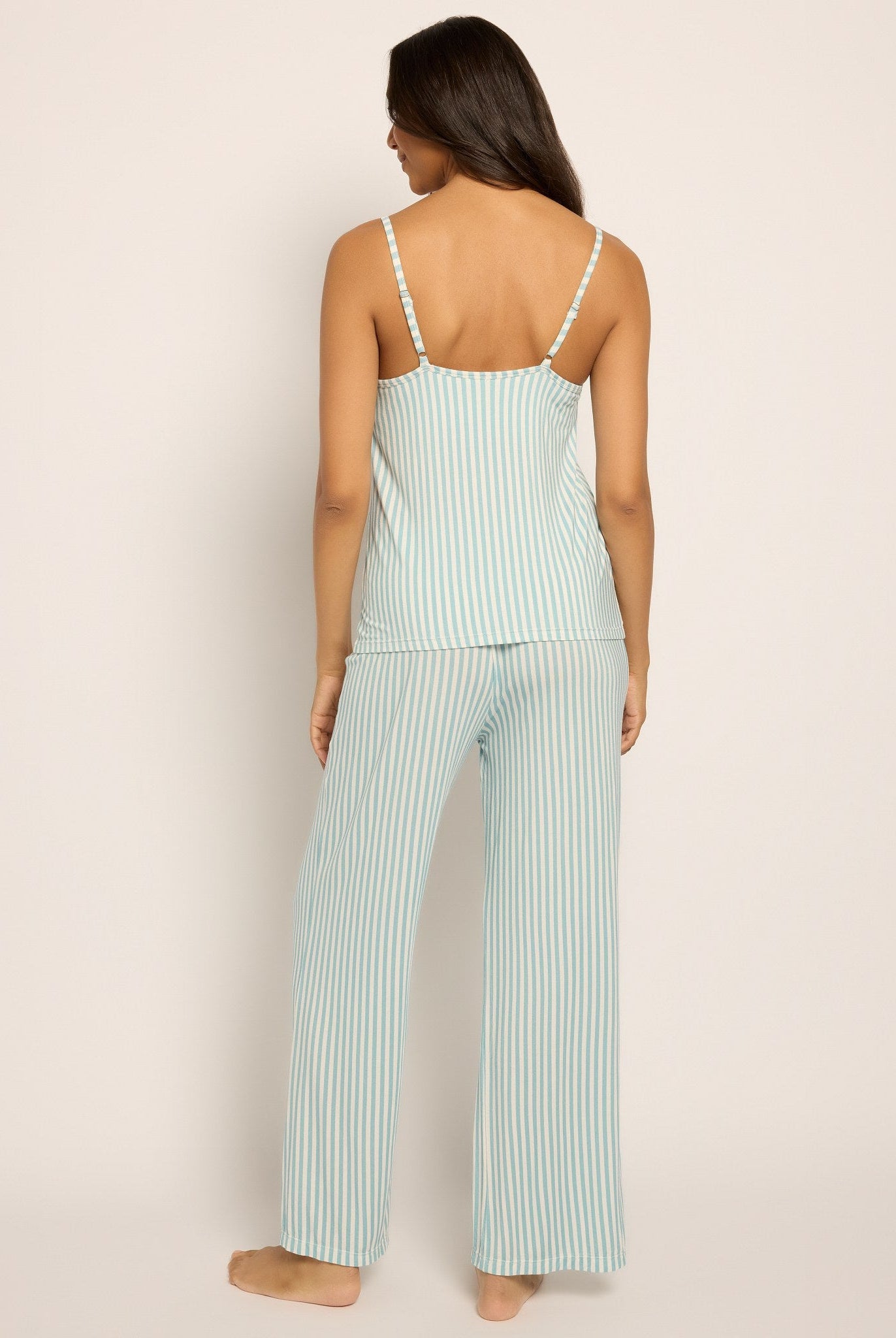 Dusty Blue $|& SEAS Shooting Stars Pajama Set - SOF Back