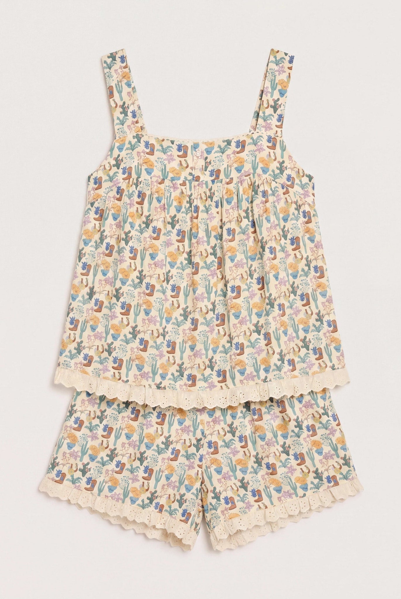 Cream $|& SEAS Siesta Sleep Set - Hanger Detail