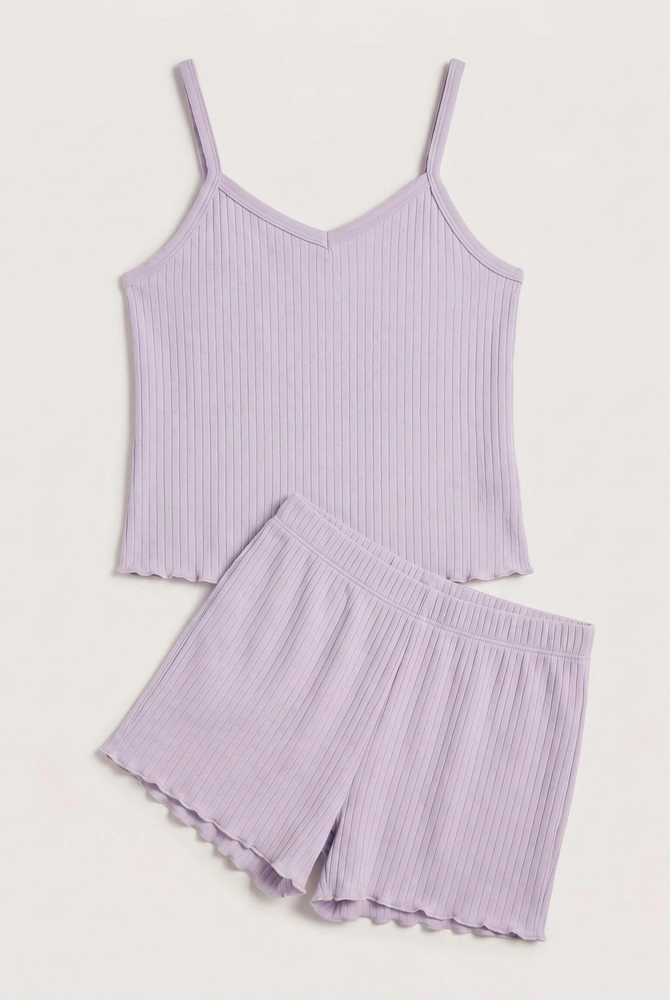Lavender $|& SEAS Lovely Sleep Set - Hanger Detail