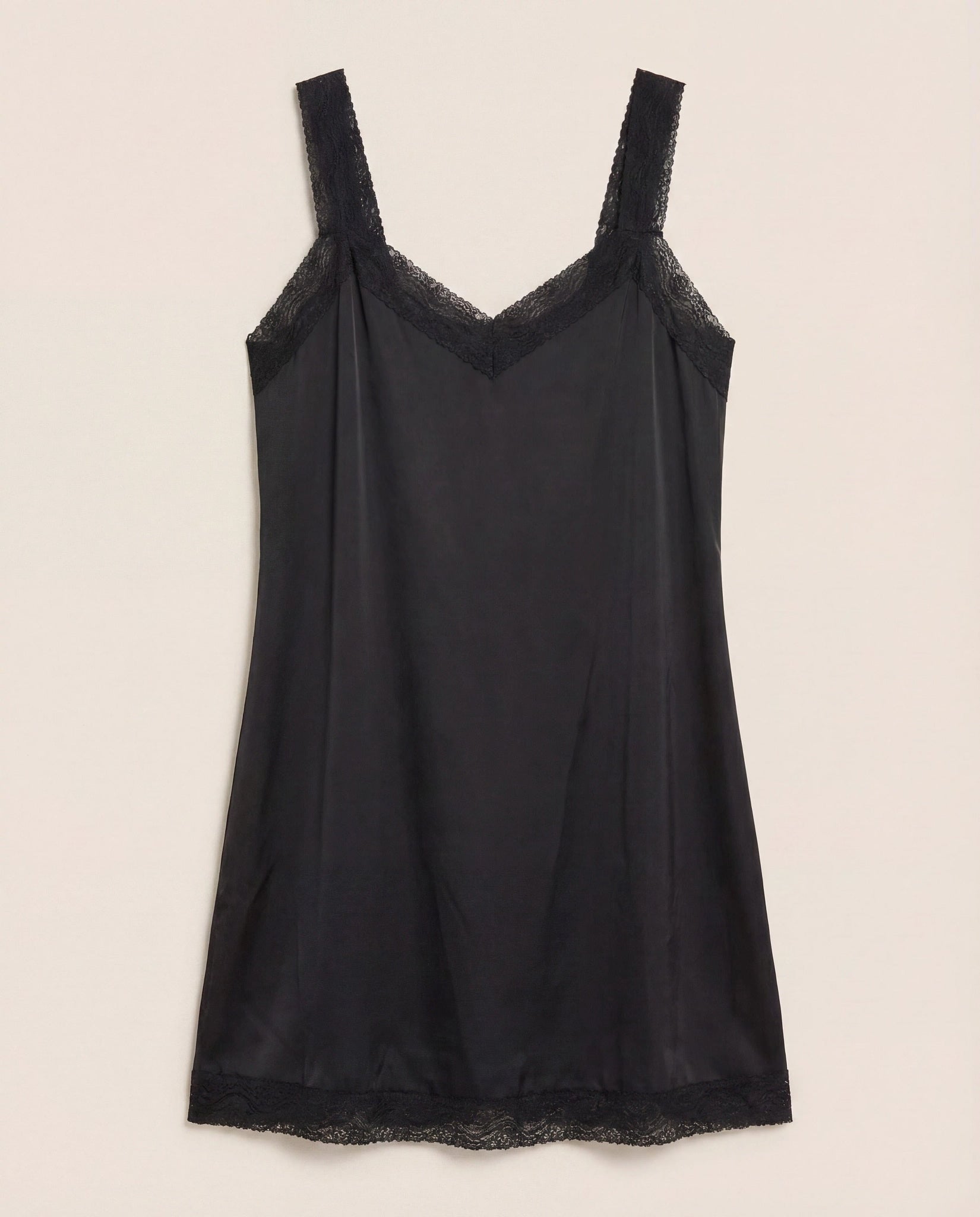 Black $|& SEAS Starlet Lace Nightgown - Hanger Detail