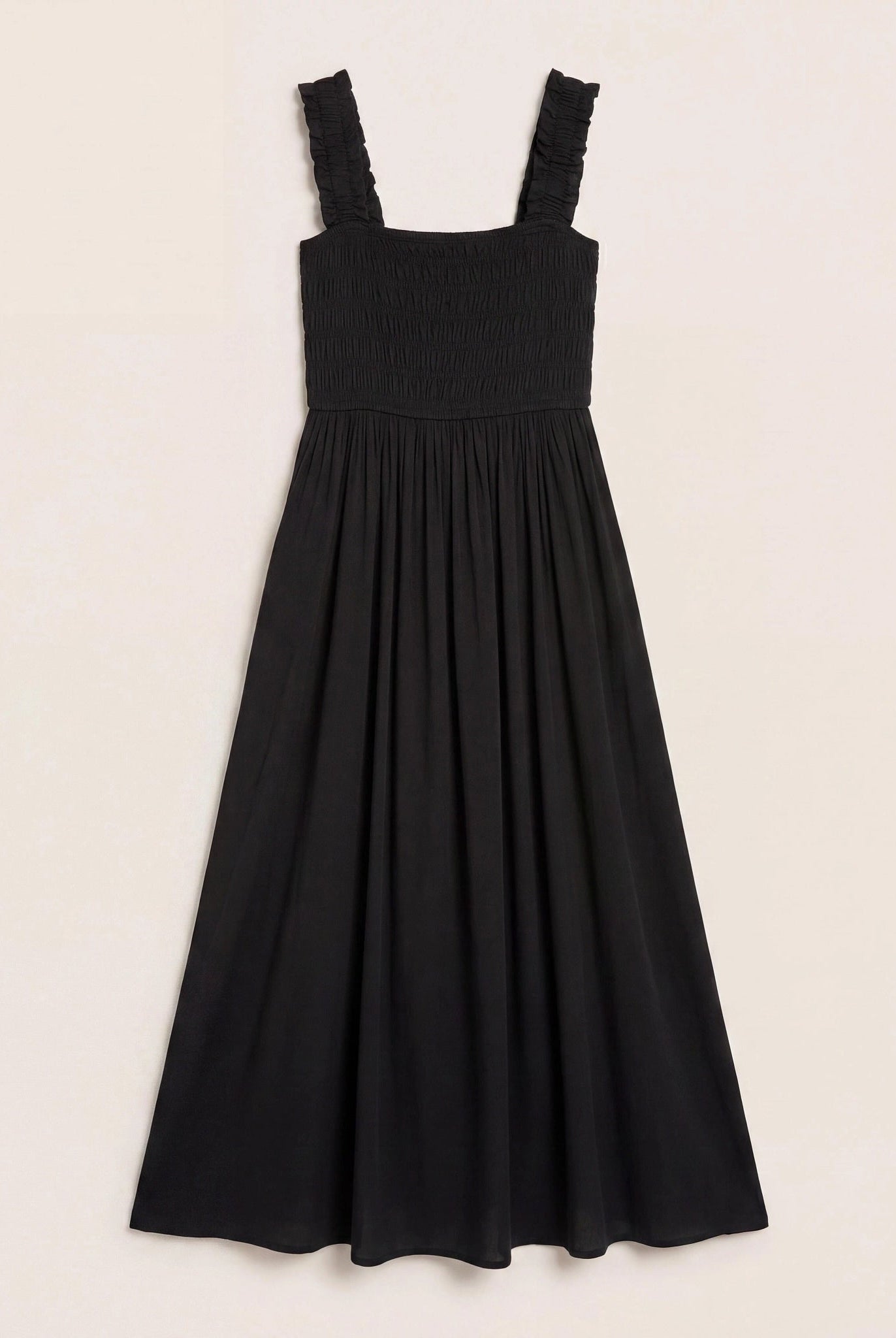 Black $|& SEAS Westbreeze Smocked Maxi Dress - Hanger Detail