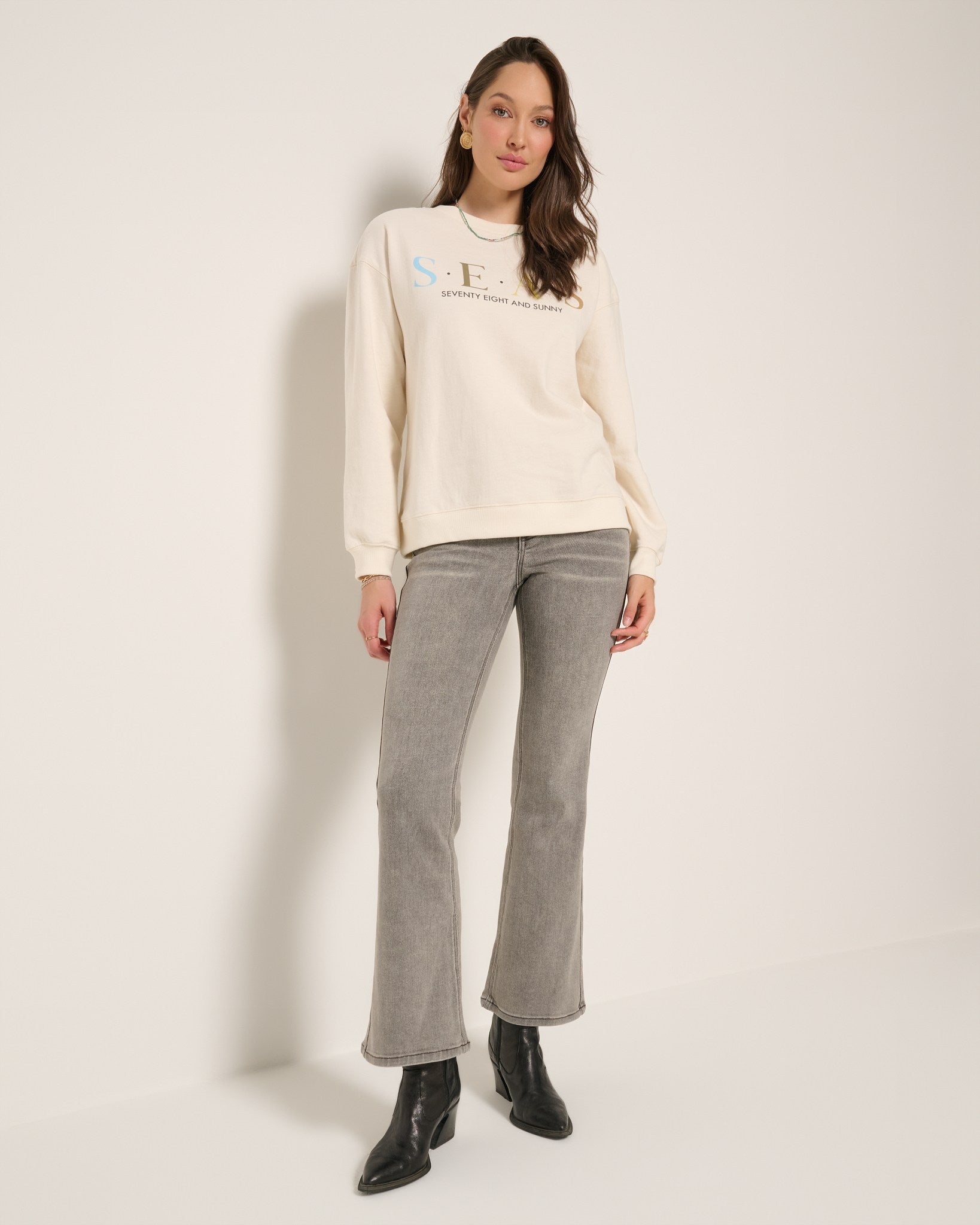 Cream $|& SEAS Blossom Sweatshirt - UGC On Fig