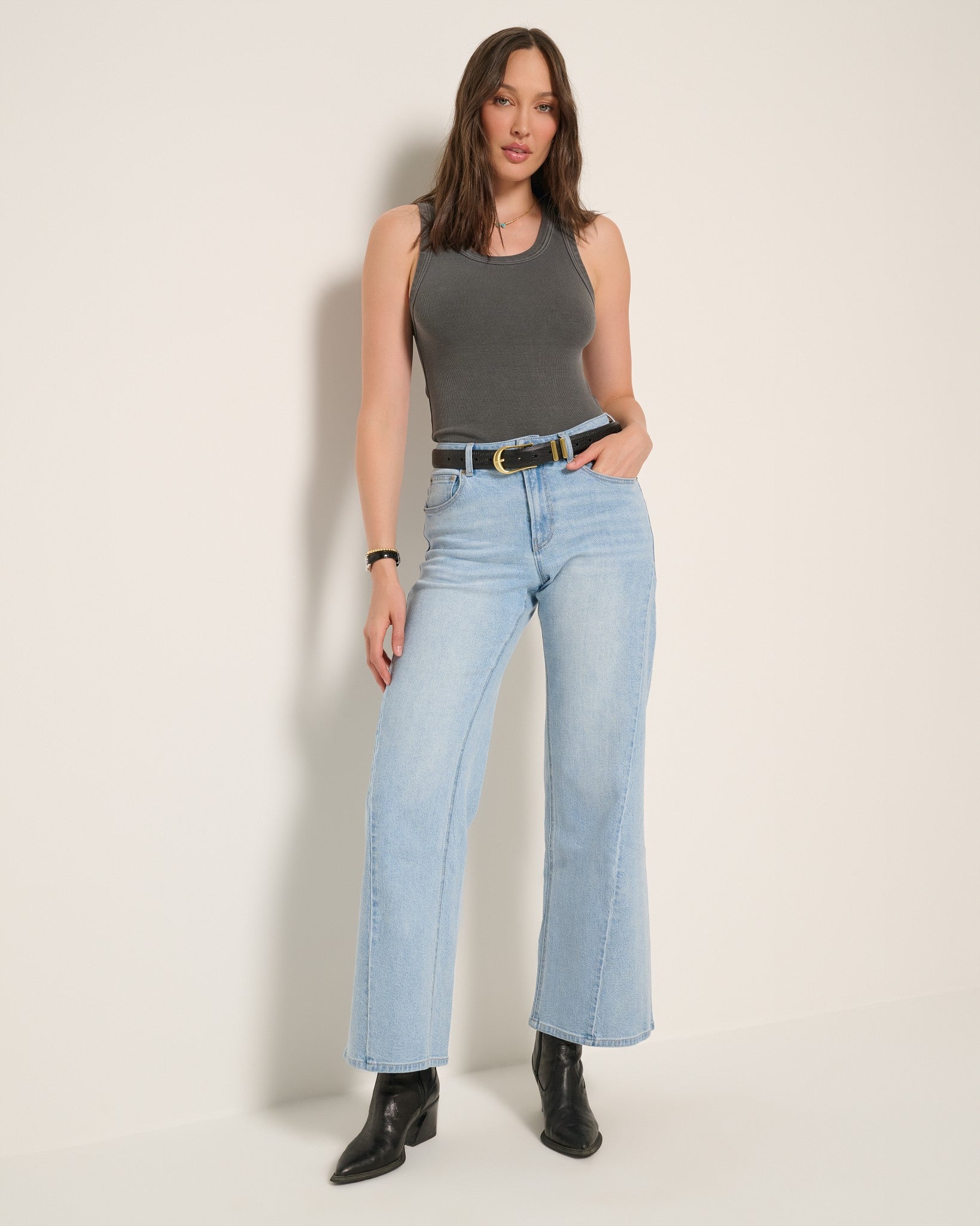 Graphite $|& SEAS Perfect Racer Back Tank - UGC On Fig