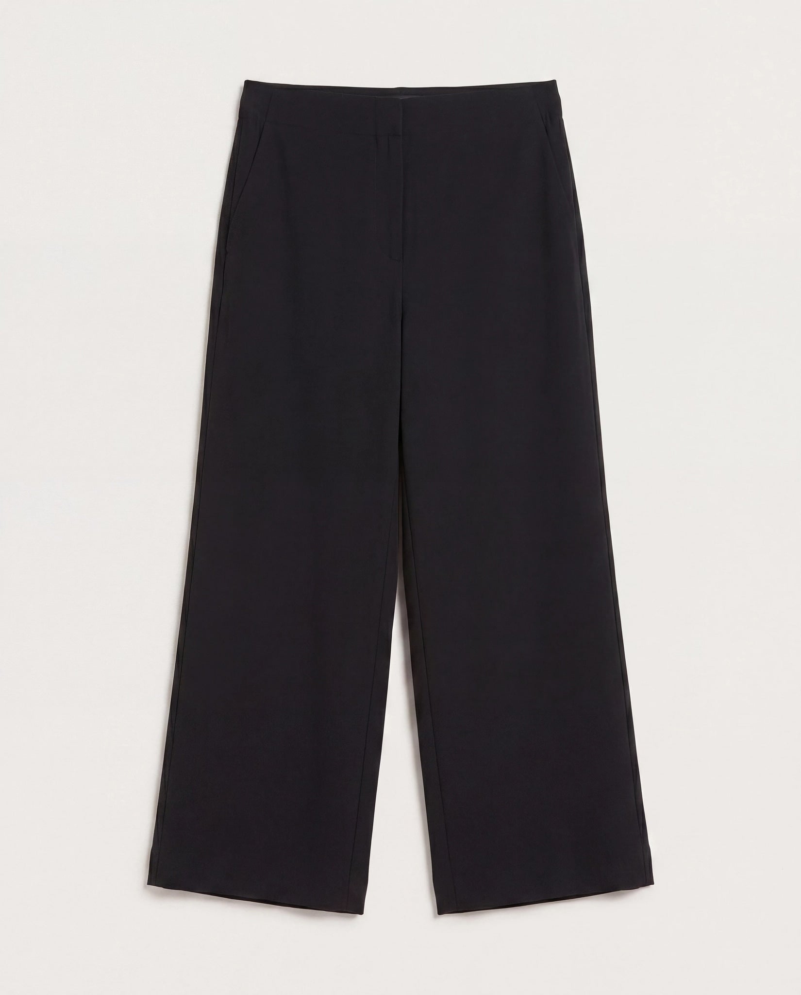 Black $|& SEAS Palomar Linen Blend Crop Pant - Hanger Detail