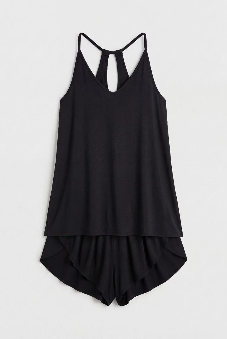 Black $|& SEAS Flirty Sleep Set - VOF Back