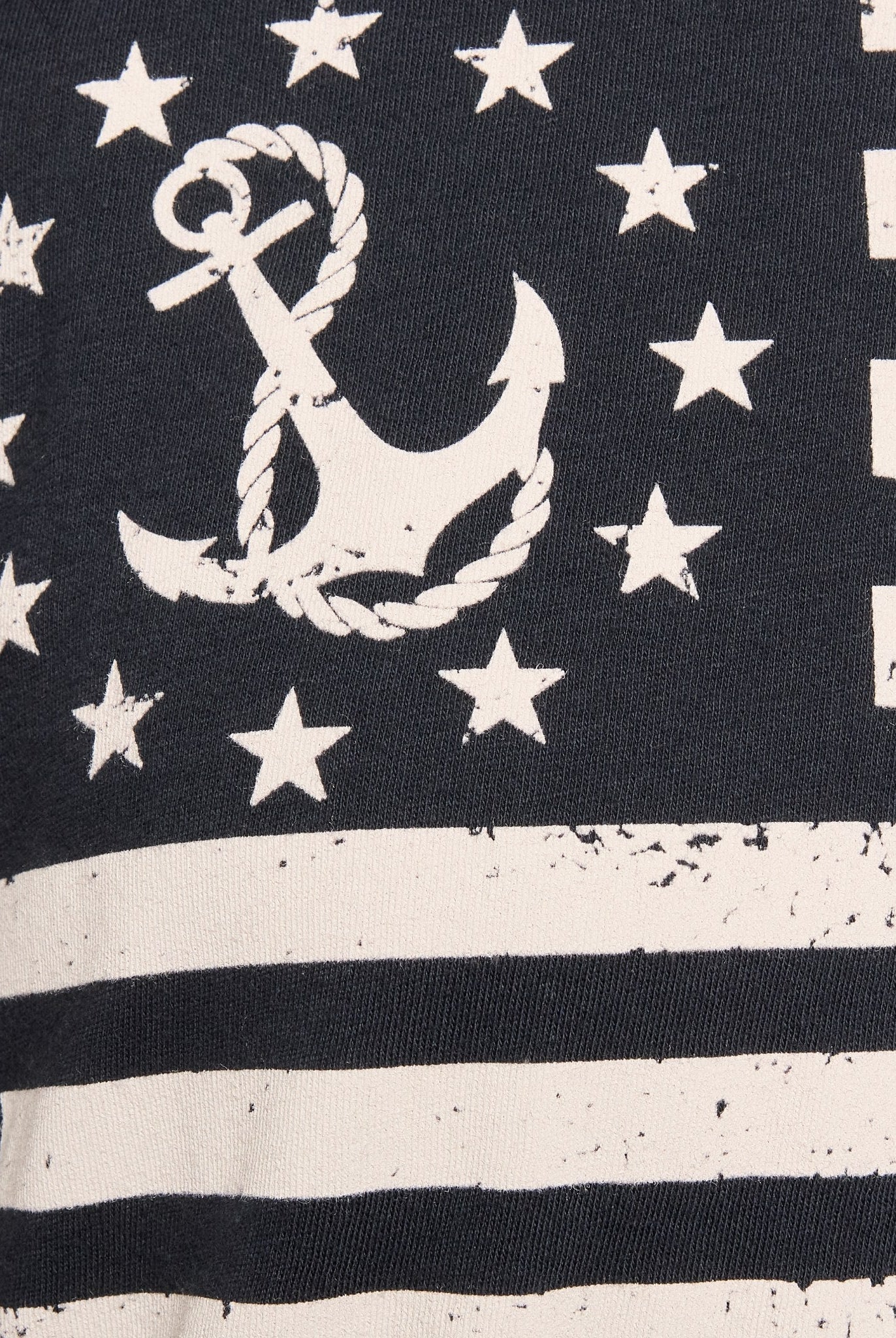 Mariner Midnight $|& SEAS Daisy Muscle Tank "NAUTICAL FLAG" - VOF Front