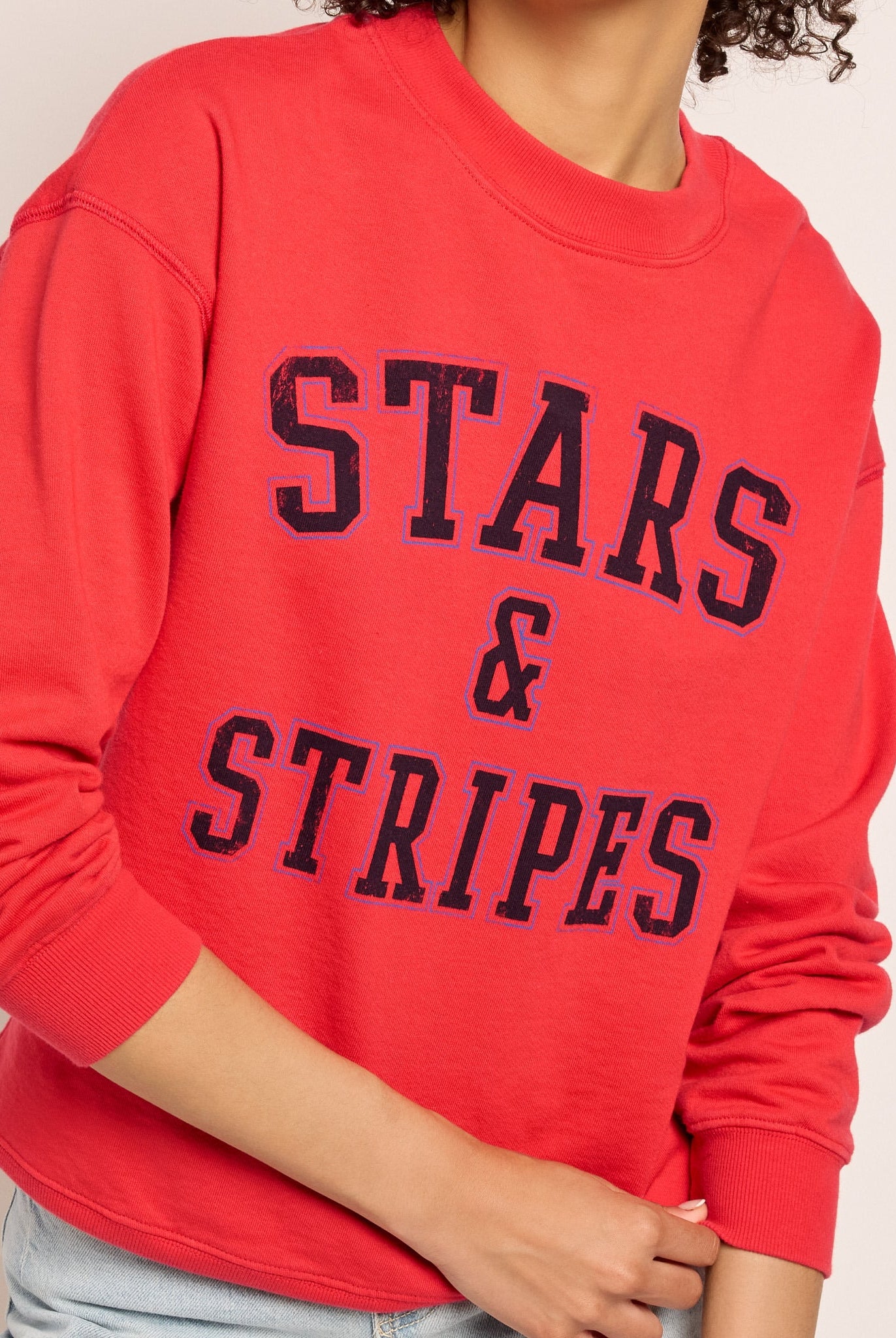 Cherry Pie $|& SEAS Blossom Sweatshirt "STARS & STRIPES" - SOF Full Front